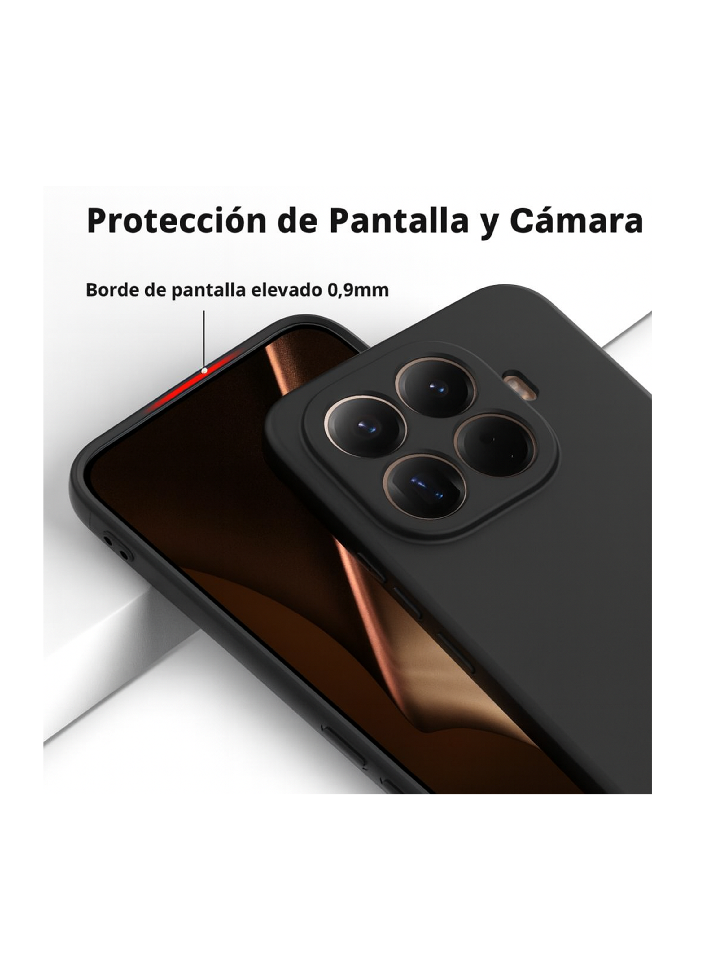 Carcasa Mica Clear Para Xiaomi 15T Pro Goma Colores-3