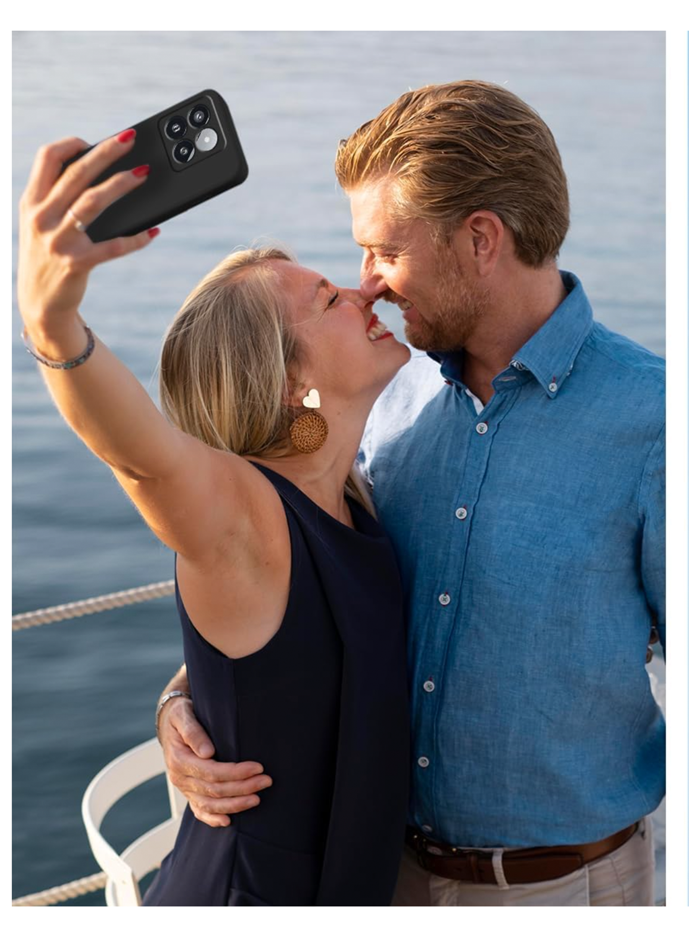 Carcasa Funda Lamina Antiespia Para Xiaomi 15 Goma Colores-4