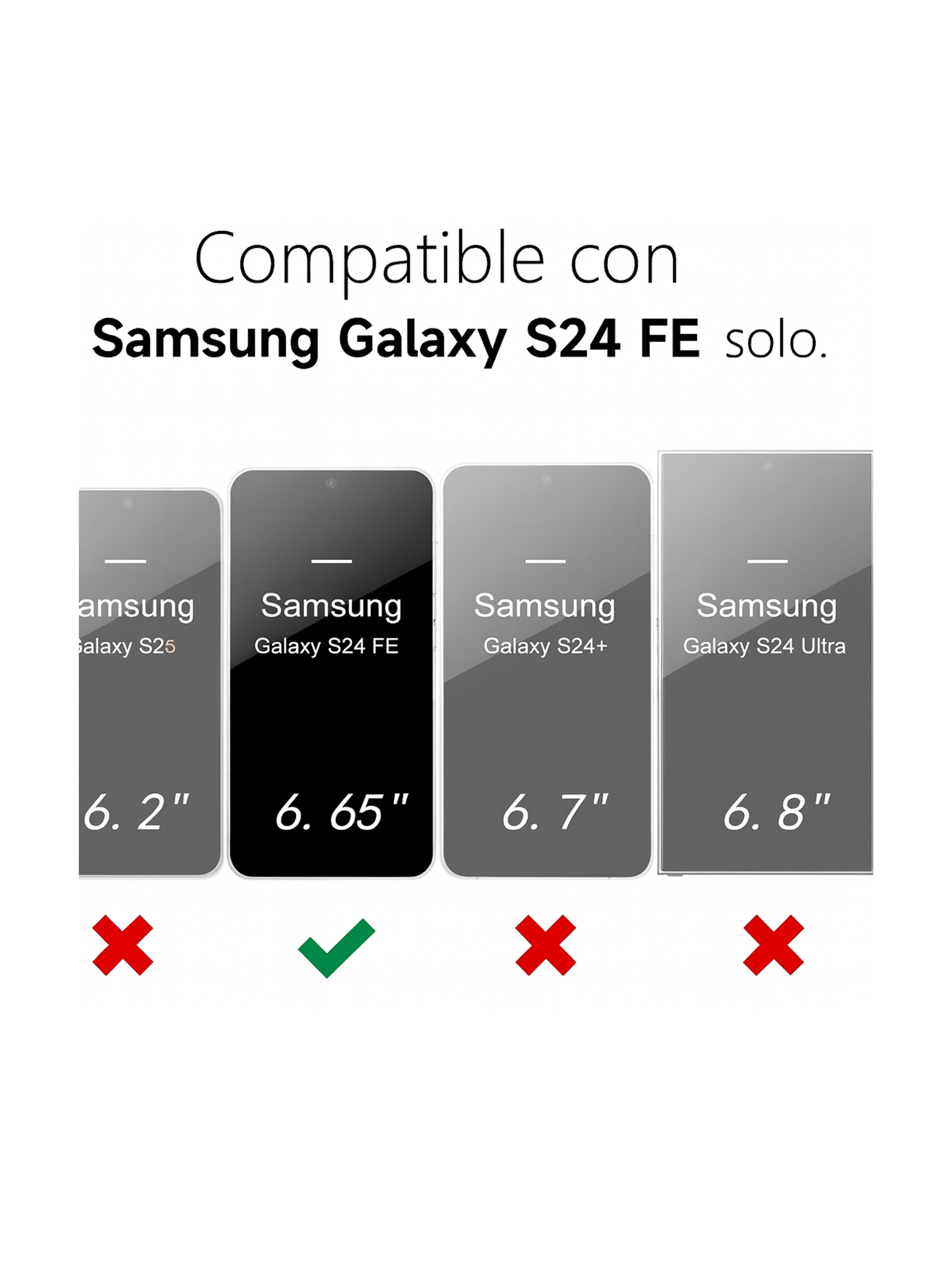 Lamina Mica Protectora de Vidrio Para Samsung S24 Fe-4