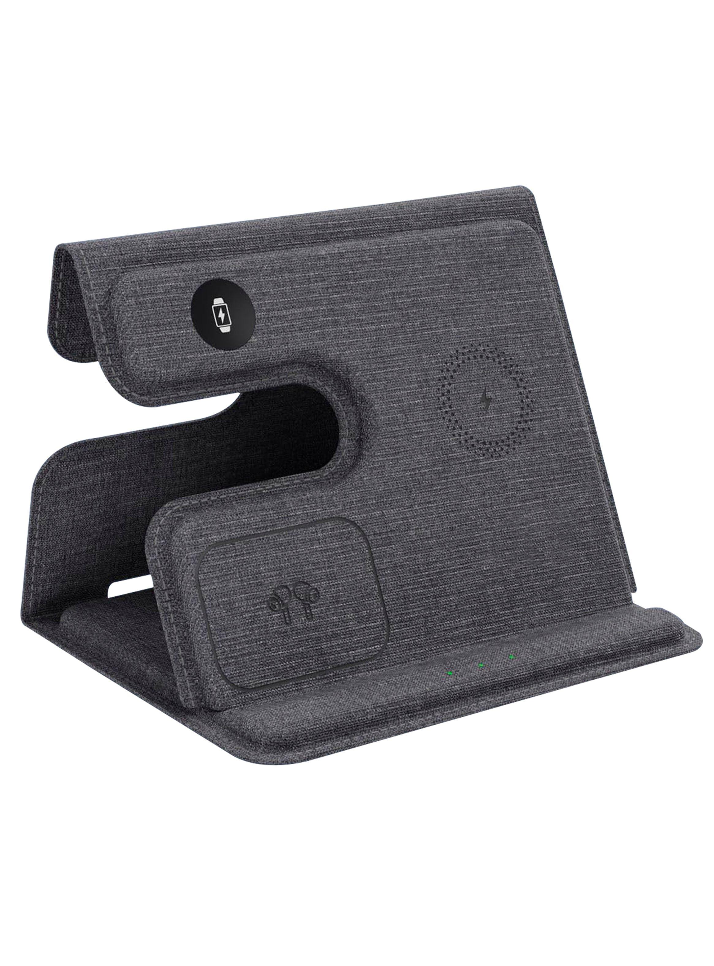 Estacion Base De Carga Inalambrica Carga Rapida 15W 3en1 TL6-1