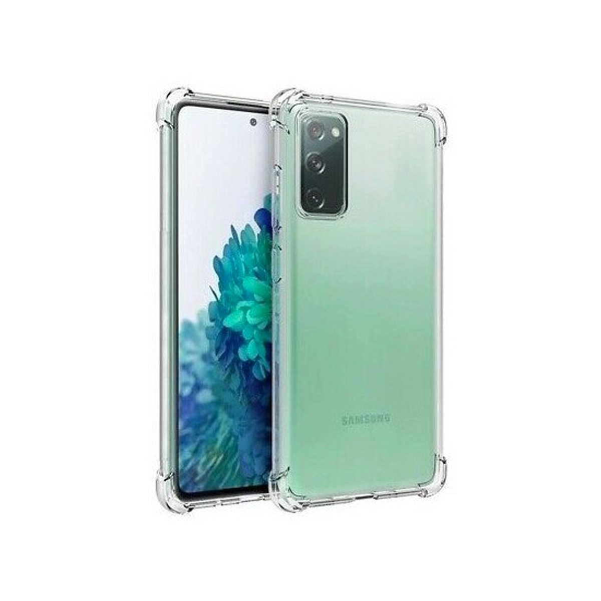 Carcasa Transparente Reforzado Para Samsung S20 FE-0