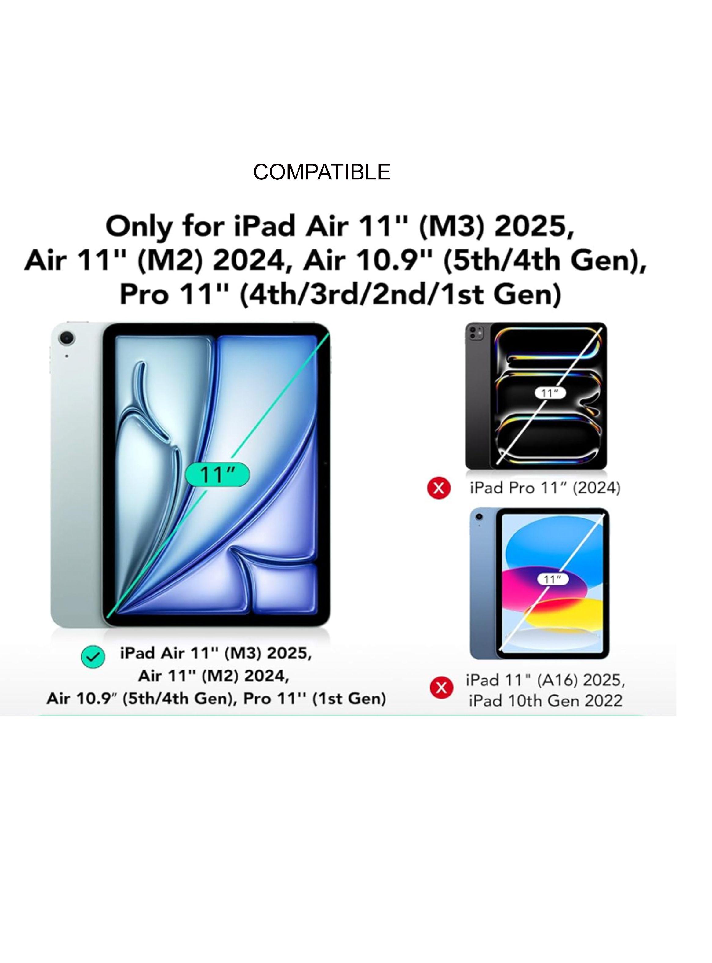 Funda Magnetica Con Teclado Español Para iPad Air 11 M3 2025-6
