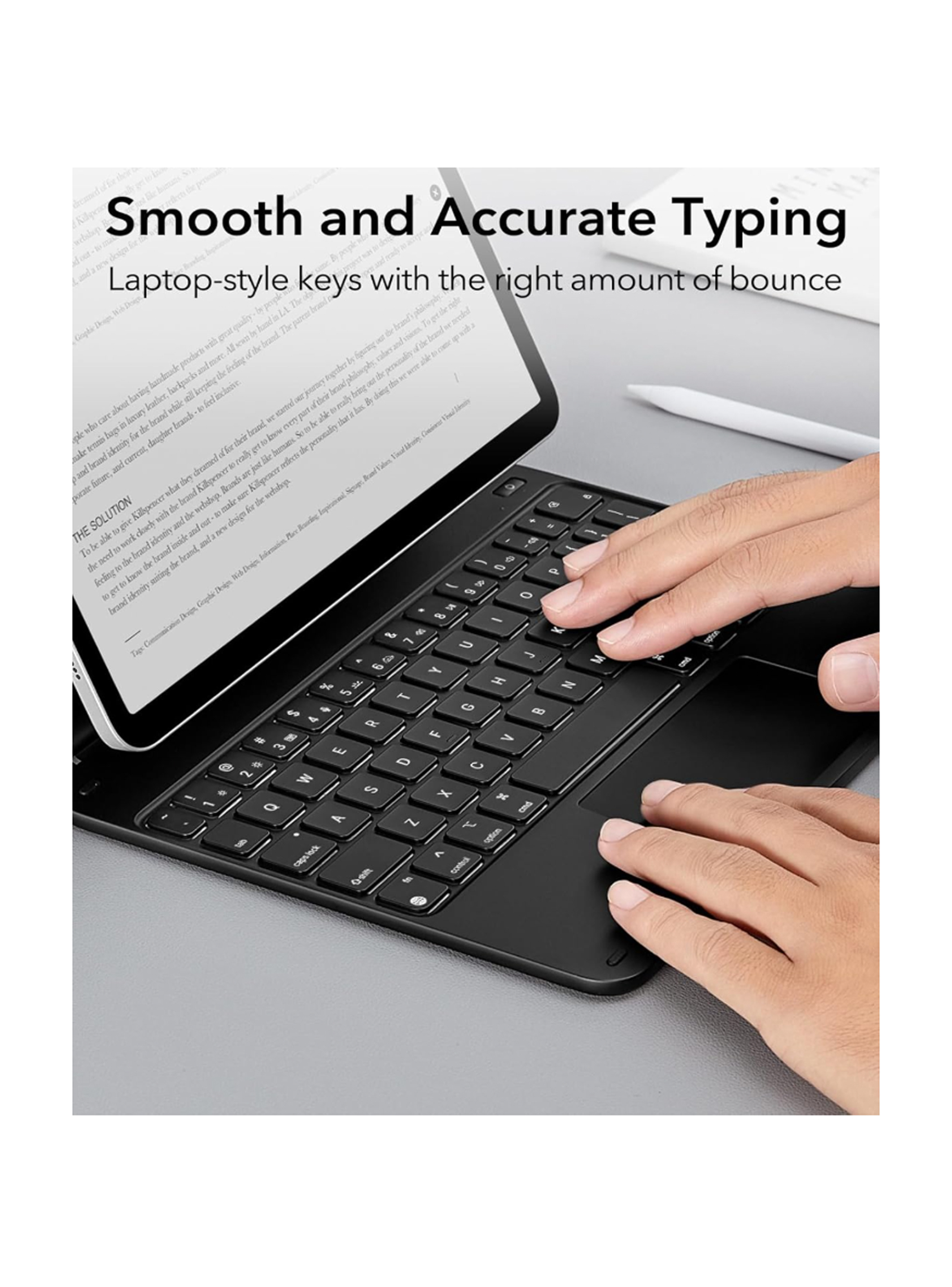 Funda Magnetica Con Teclado Español Para iPad Air 11 M3 2025-3