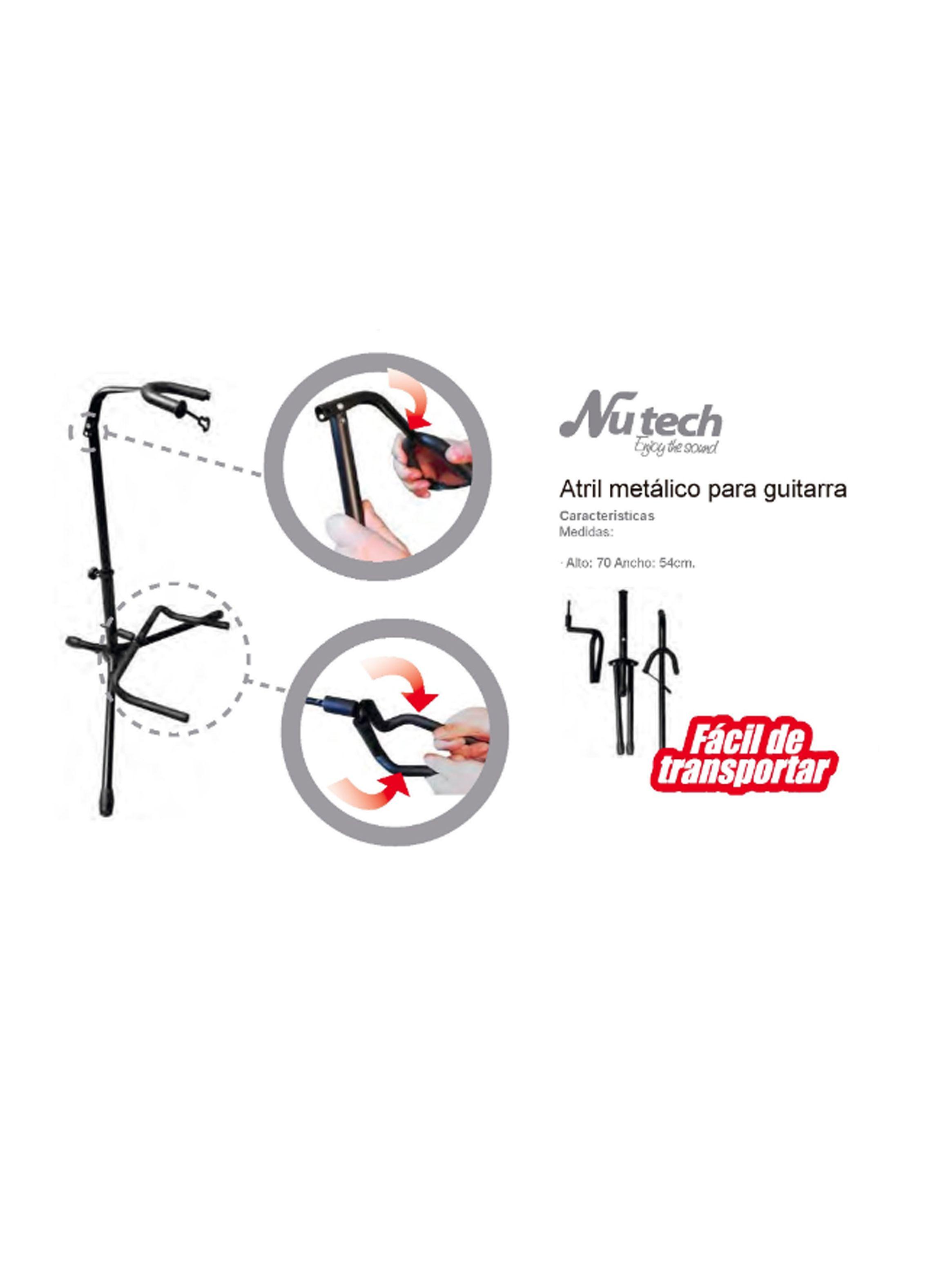 Atril Soporte Para Guitarras Metálico-2