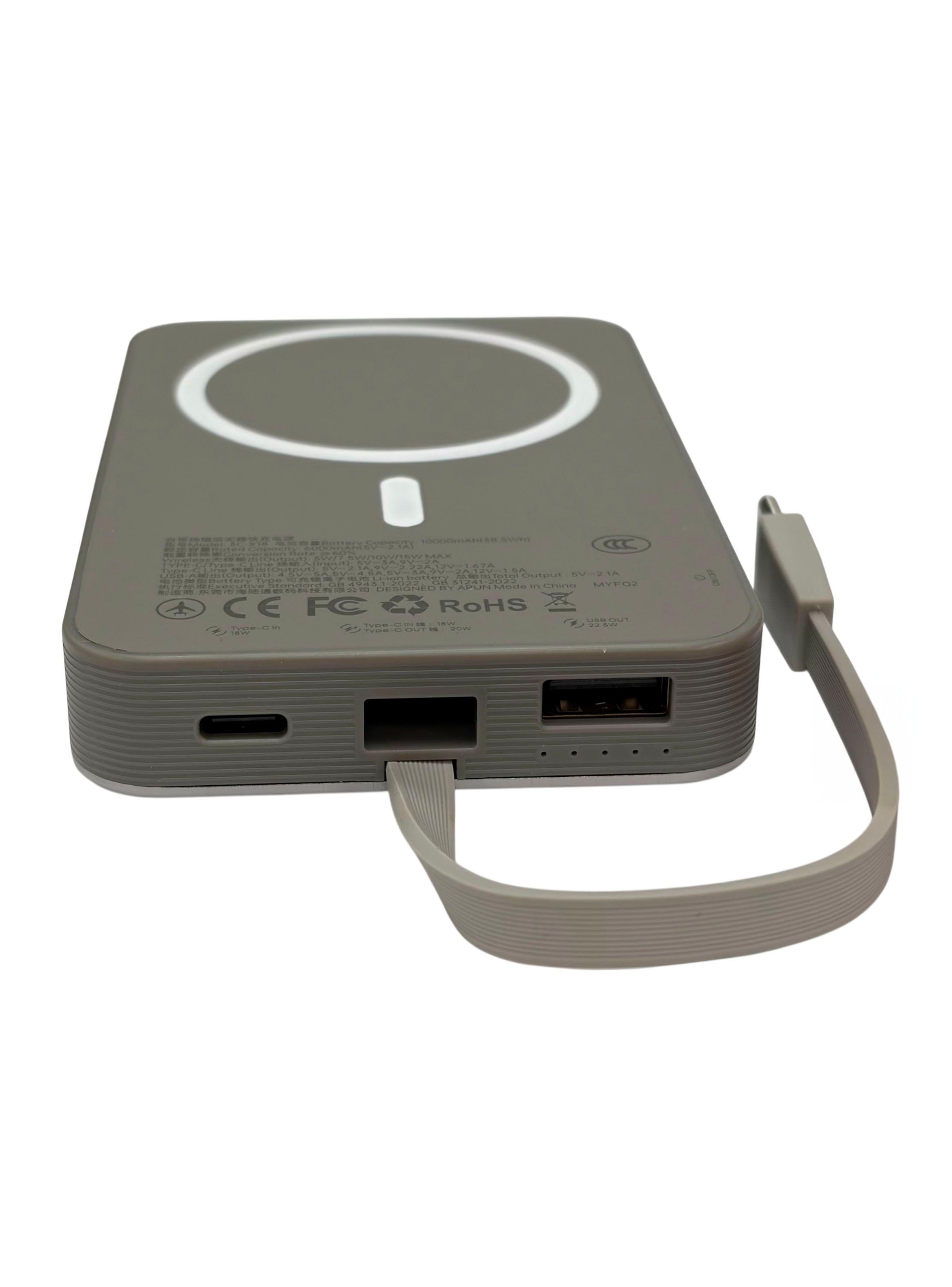 Bateria Externa Power Bank Magnetico 10000mah 3C-X18 Plomo-3