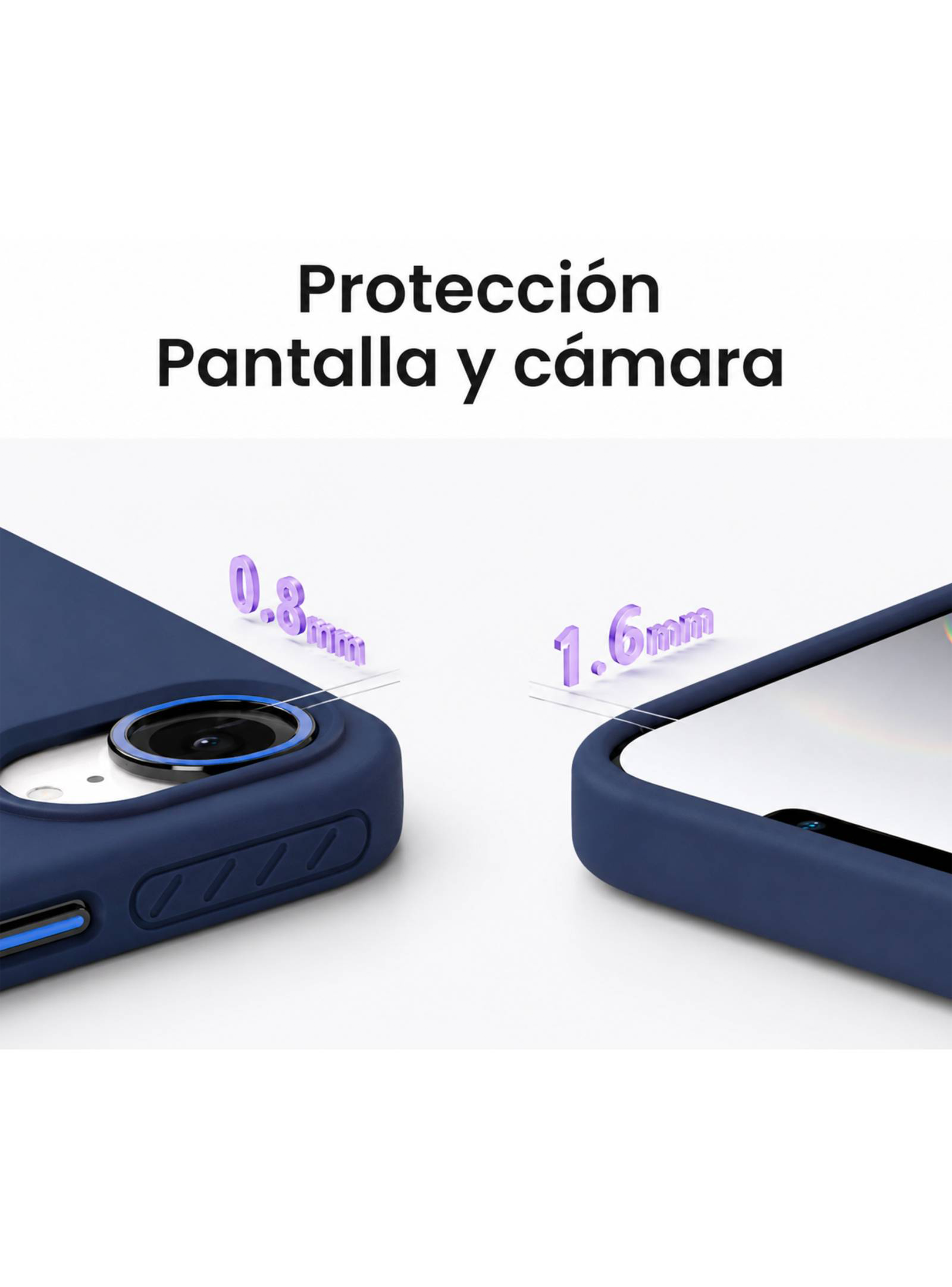 Carcasa Matte Compatible Con IPhone 16e Morado-4