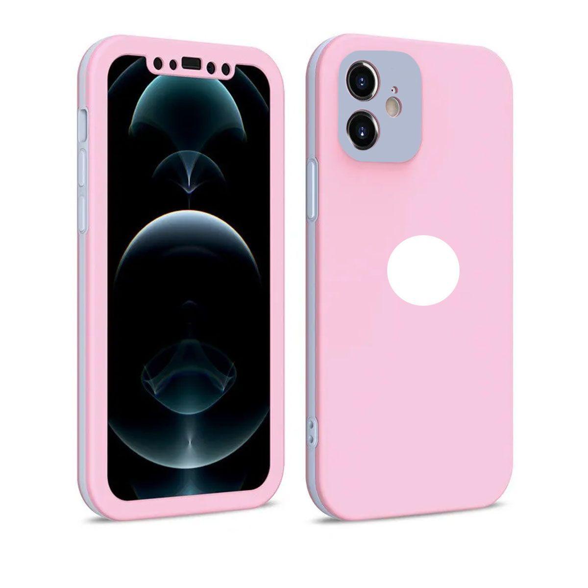 Carcasa 360° Para iPhone 11 6.1 Color Rosa-0