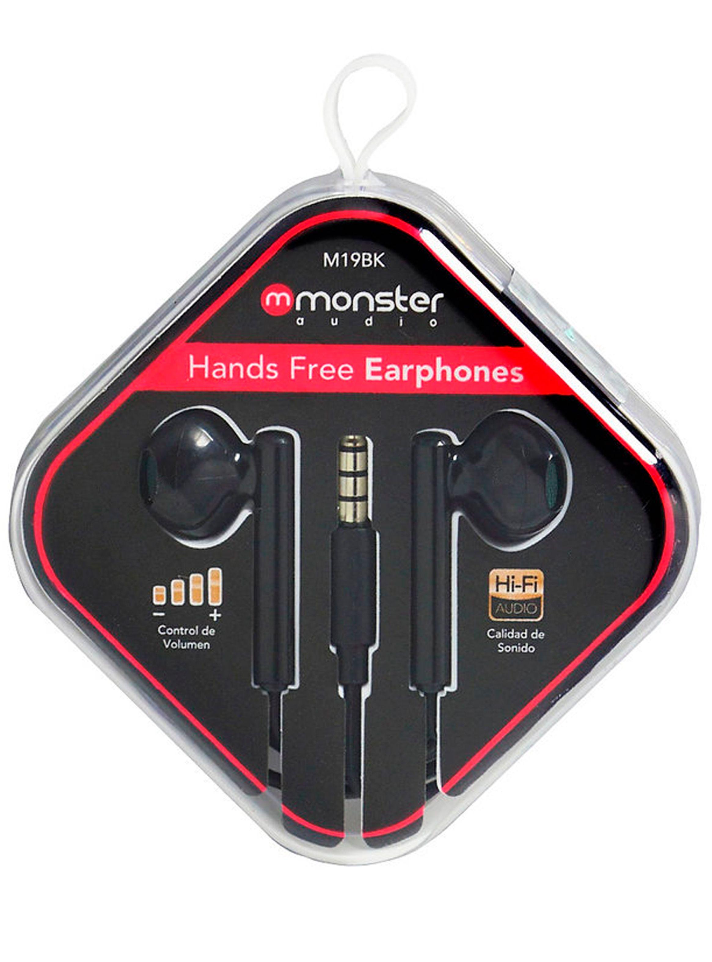 Audifonos Manos Libres Conexión 3.5mm Control Volumen Negros-2