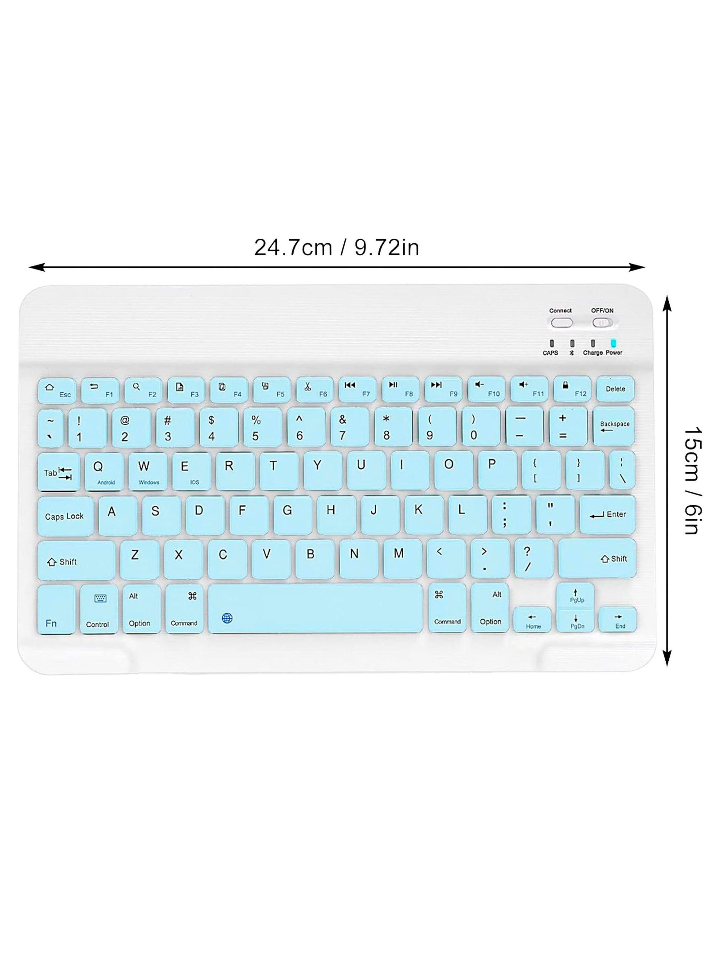 Combo Teclado Mouse Inalámbrico Bluetooth Recargable-1