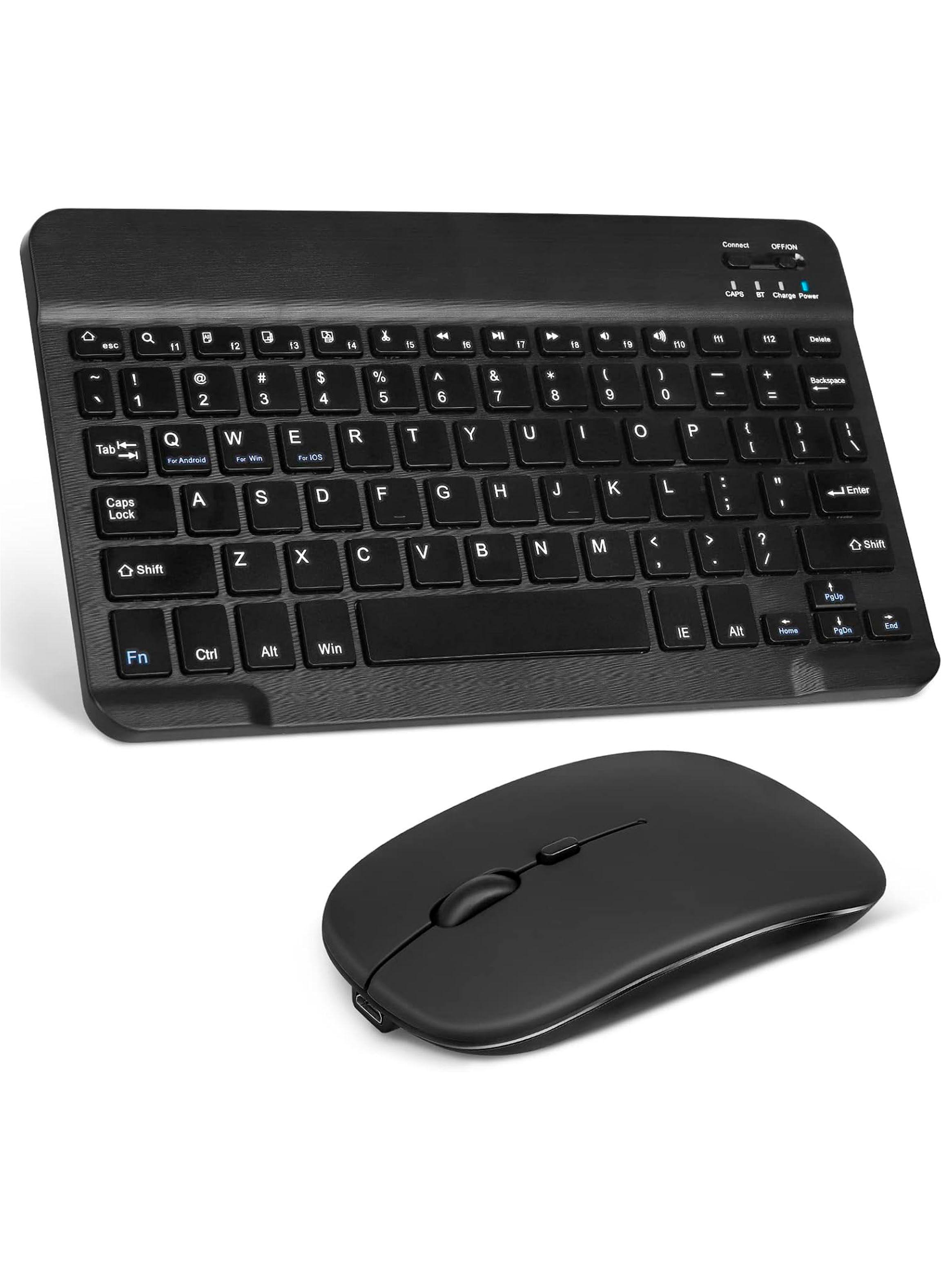 Combo Teclado Mouse Inalámbrico Bluetooth Recargable-0