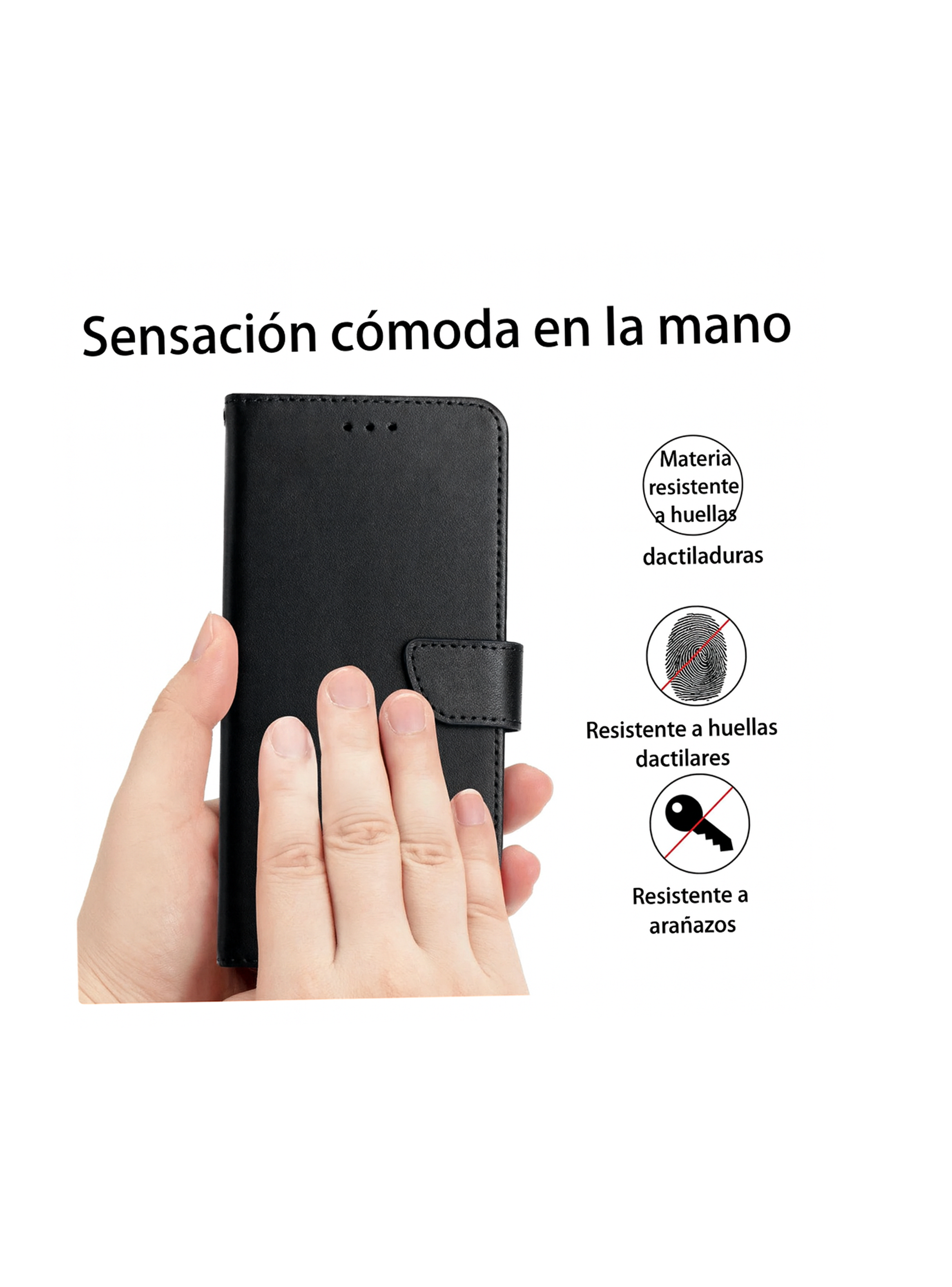 Carcasa Flip Cover Compatible Con Samsung A17 5g  Negro-2