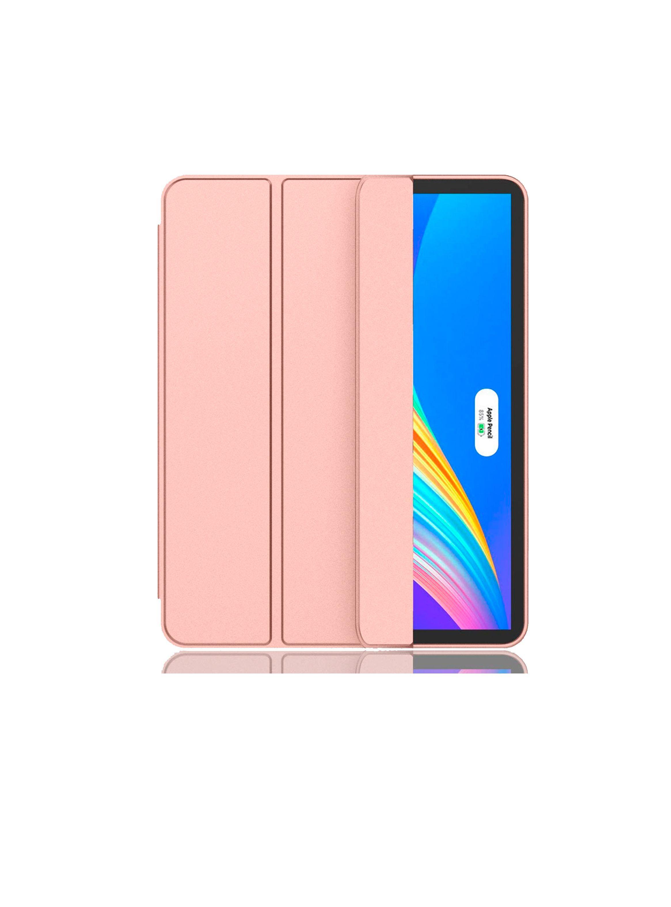 Funda Smart Cover Para iPad 12.9(Pro) Con Ranura Lapiz Gold Rose-2