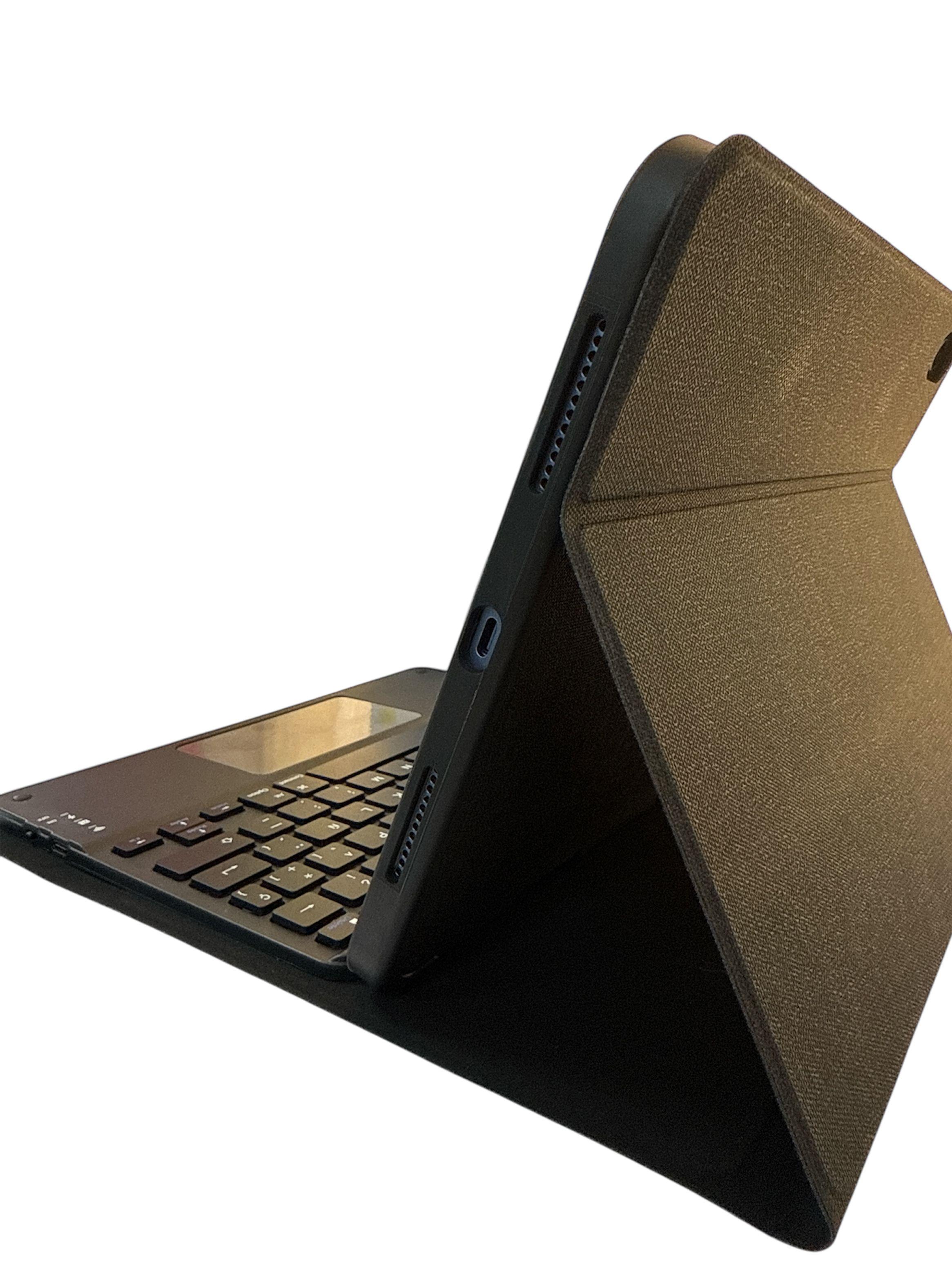 Funda Con Teclado TouchPad Español Para iPad 12.9 Con Ranura-3