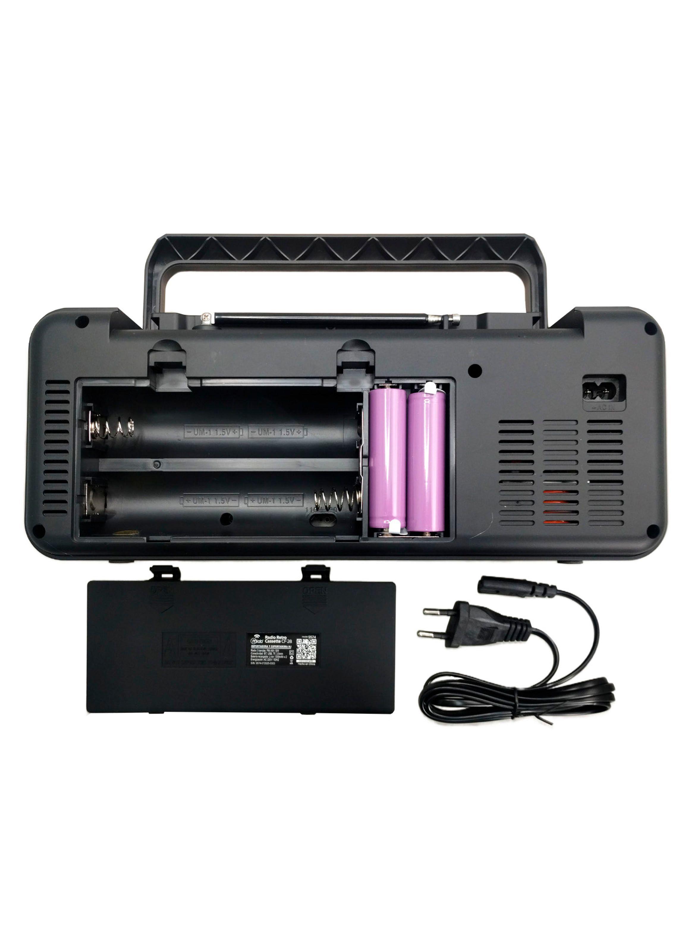 Retro Cassette 1980 Portatil FM-AM Bluetooth Microlab CF-28-2