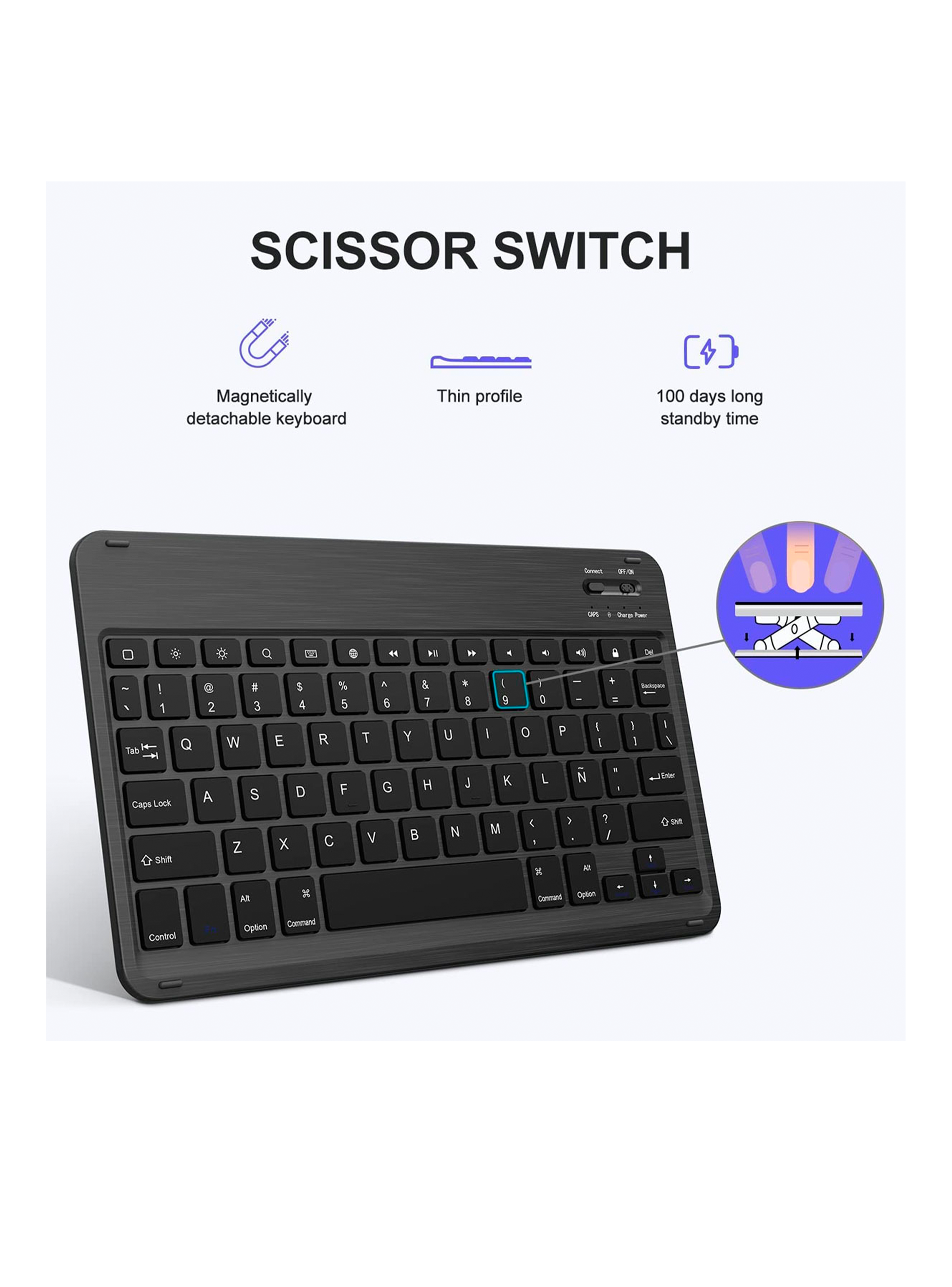 Funda Con Teclado Español Para iPad Air 11 M3 2025 Ranura-7
