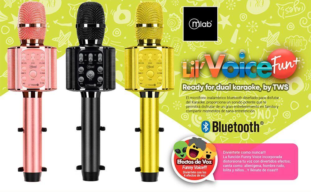 Micrófono Parlante Karaoke Bluetooth Inalámbrico Negro-4