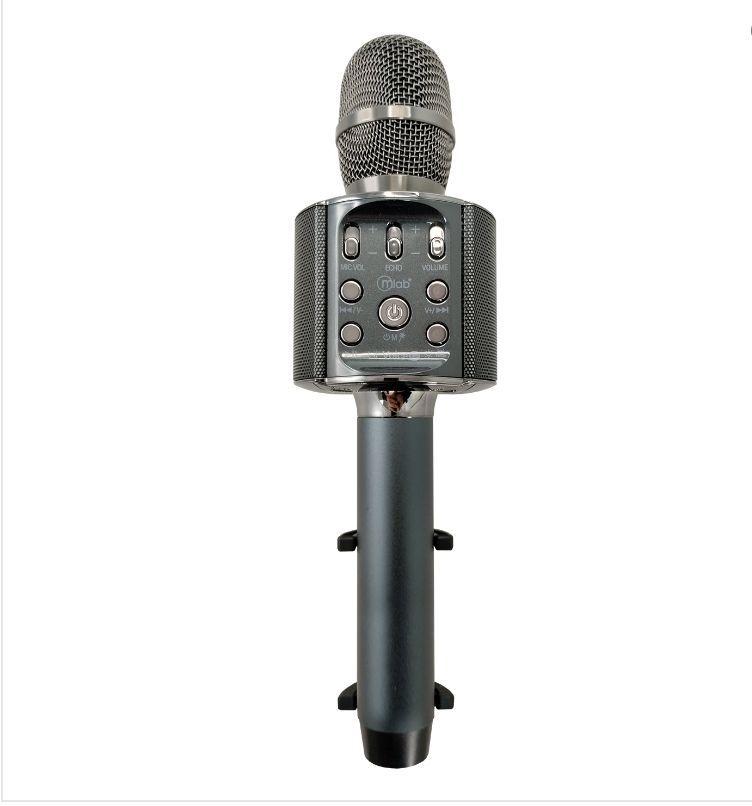 Micrófono Parlante Karaoke Bluetooth Inalámbrico Negro-2