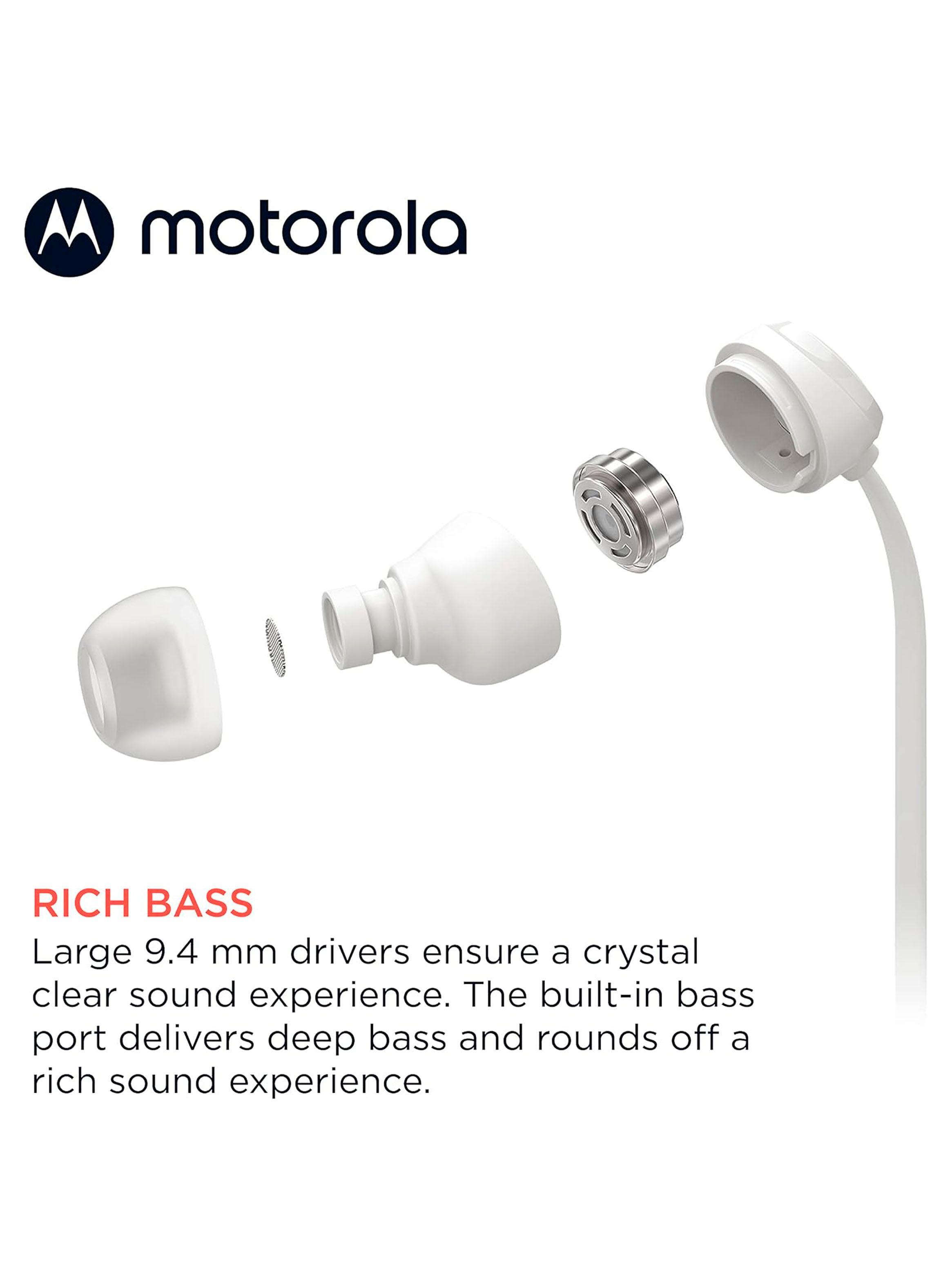Audifonos Manos Libres Conexion 3.5 Motorola Buds 3-S Blanco-2
