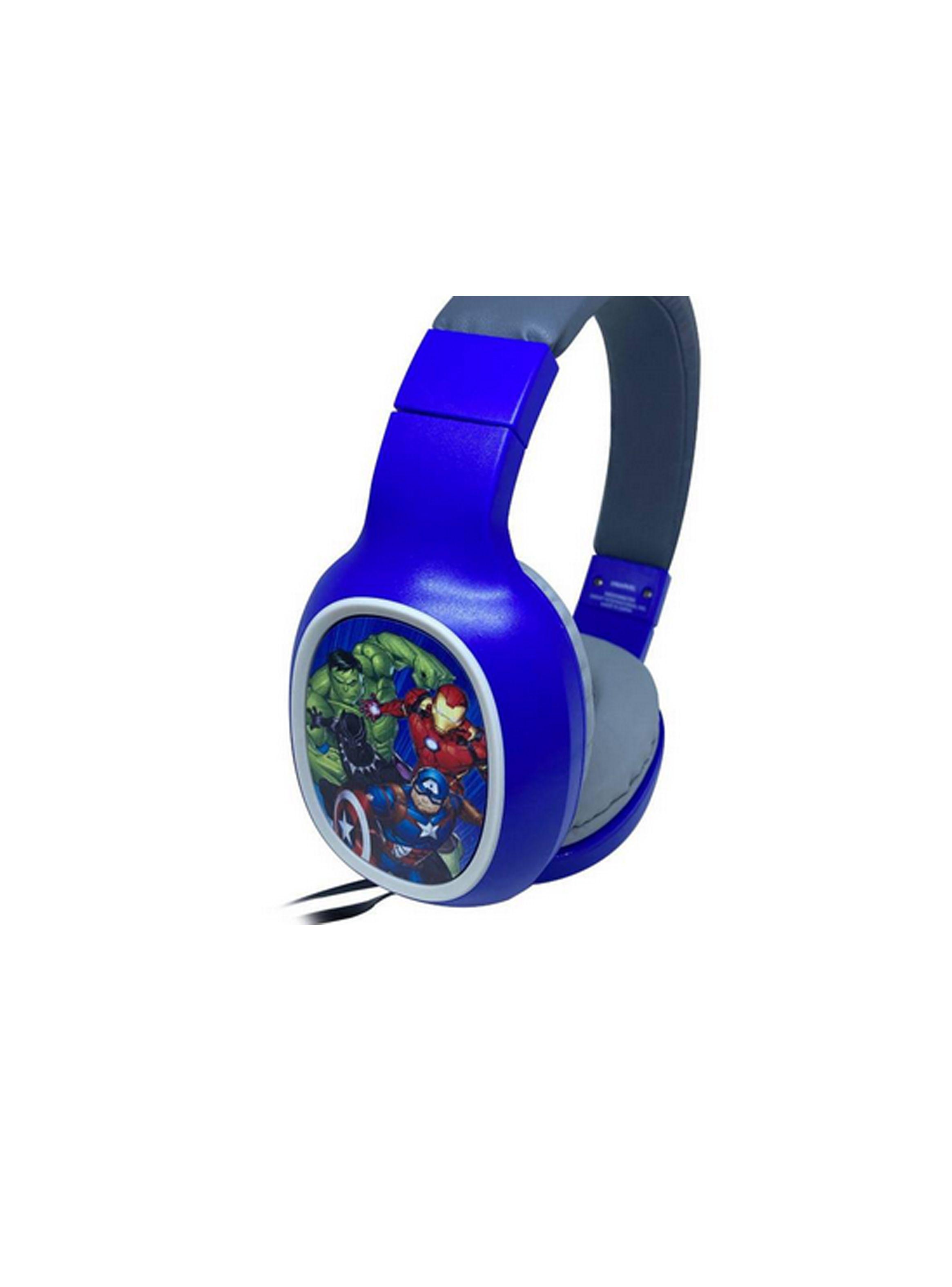 Audifonos Con Cable Y Microfono Disney Marvel Azul Avengers-2