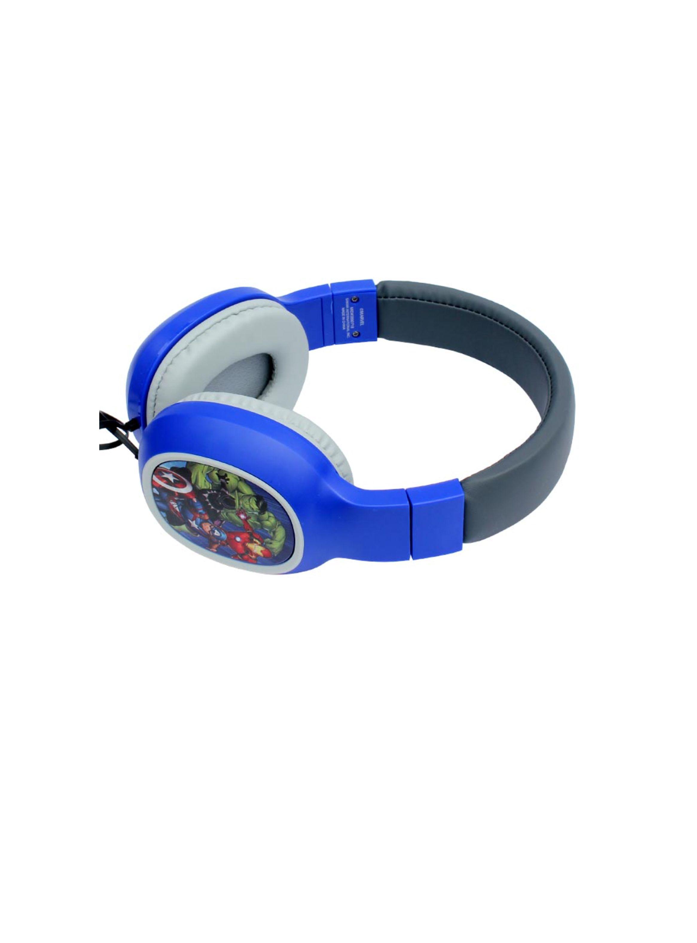 Audifonos Con Cable Y Microfono Disney Marvel Azul Avengers-3