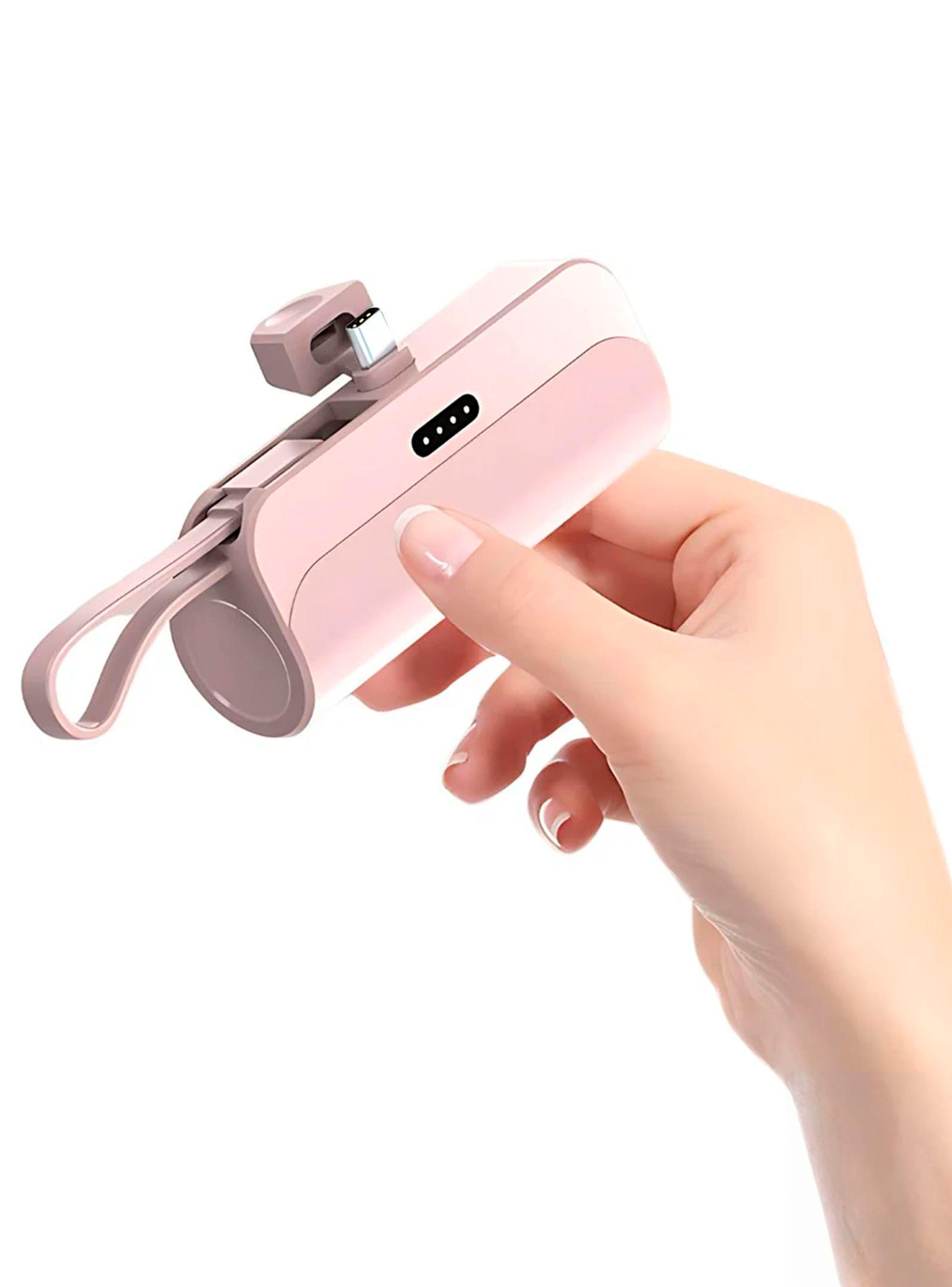 Bateria Externa Power Bank Carga Rapida 5000mah TL778P Rosa-2