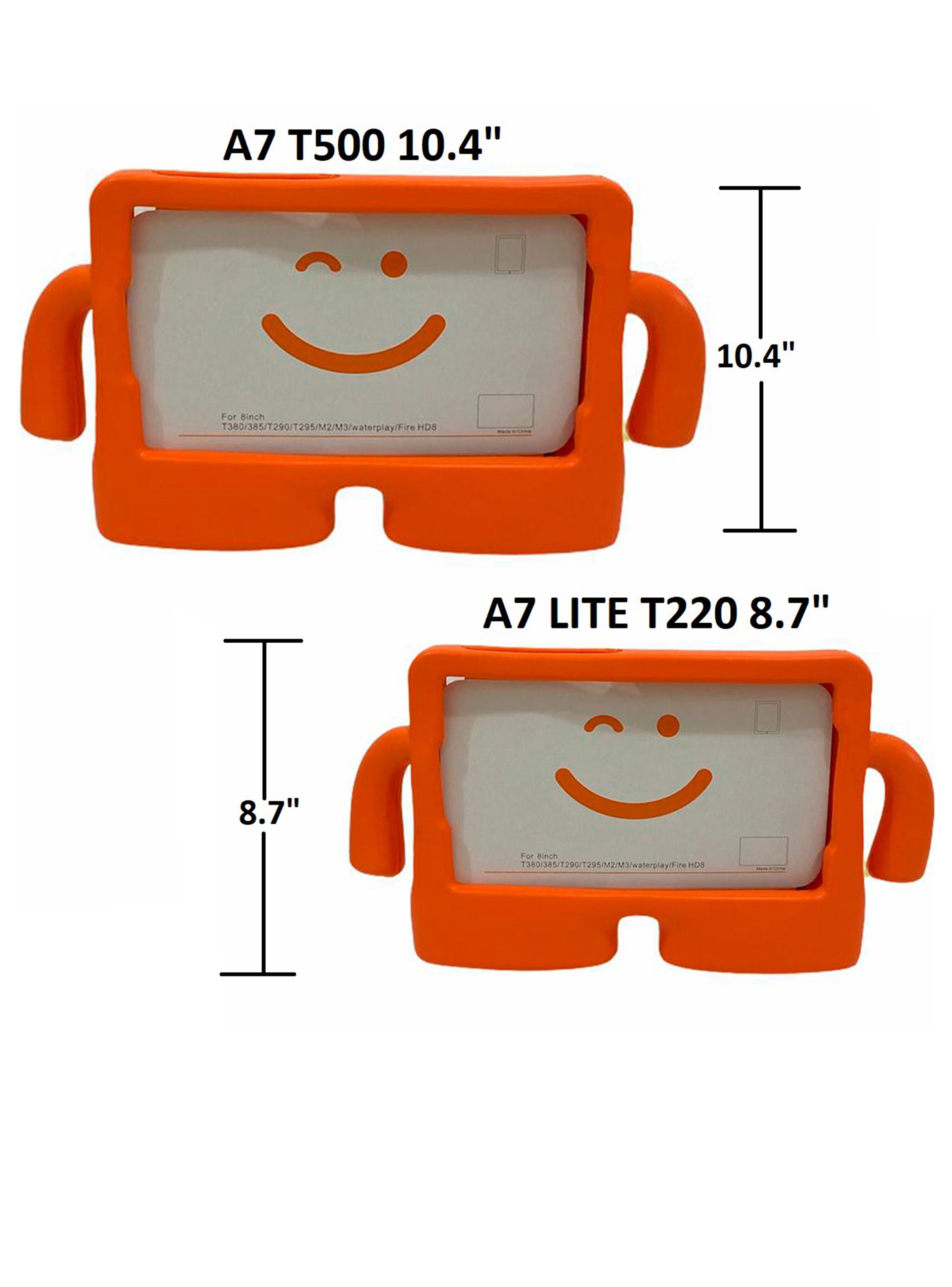Funda Goma + Lamina Compatible Con Samsung Galaxy Tab A7 T500 Lila-5