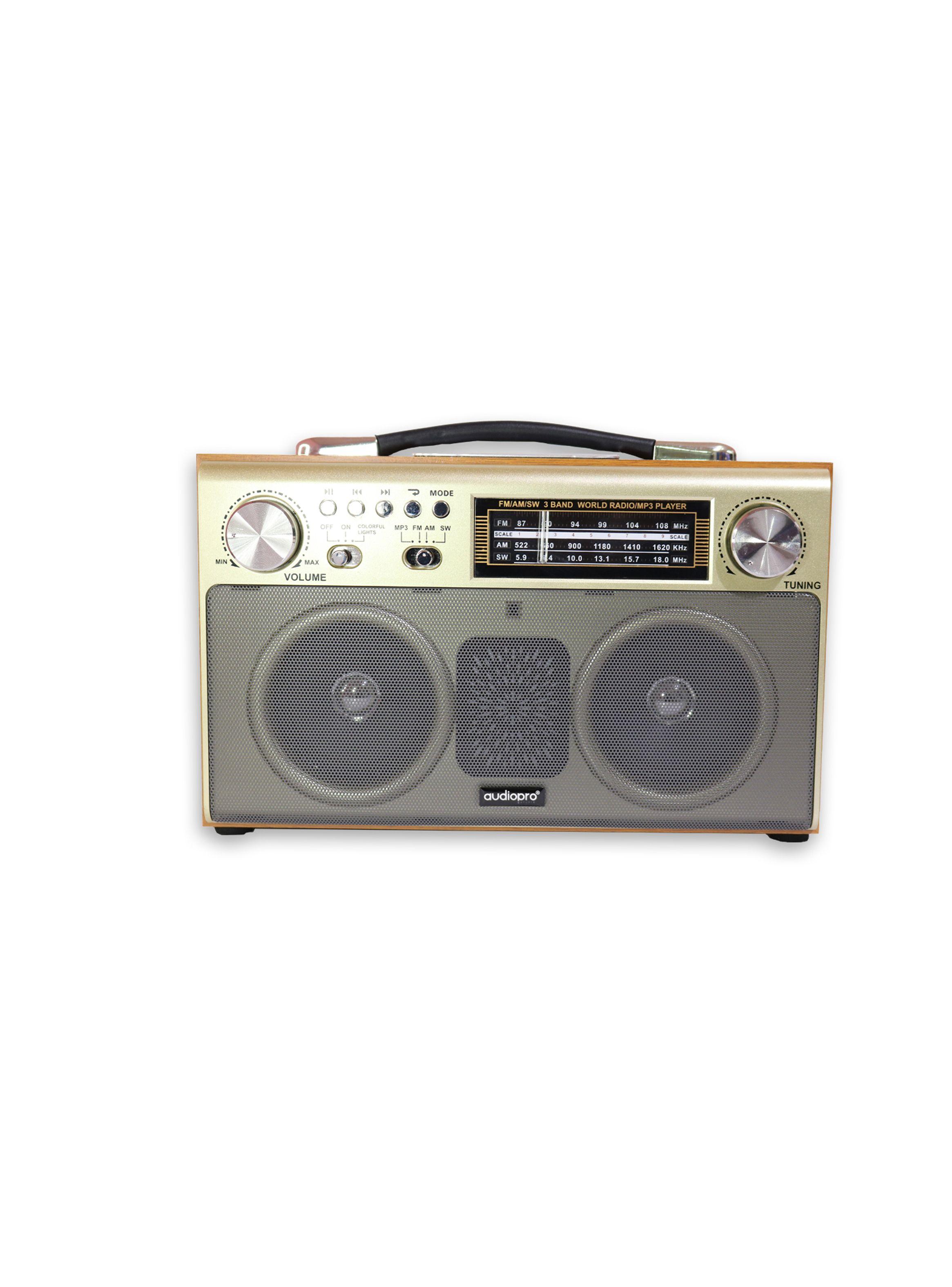 Radio Retro Parlante Bluetooth Portátil AP2056-3