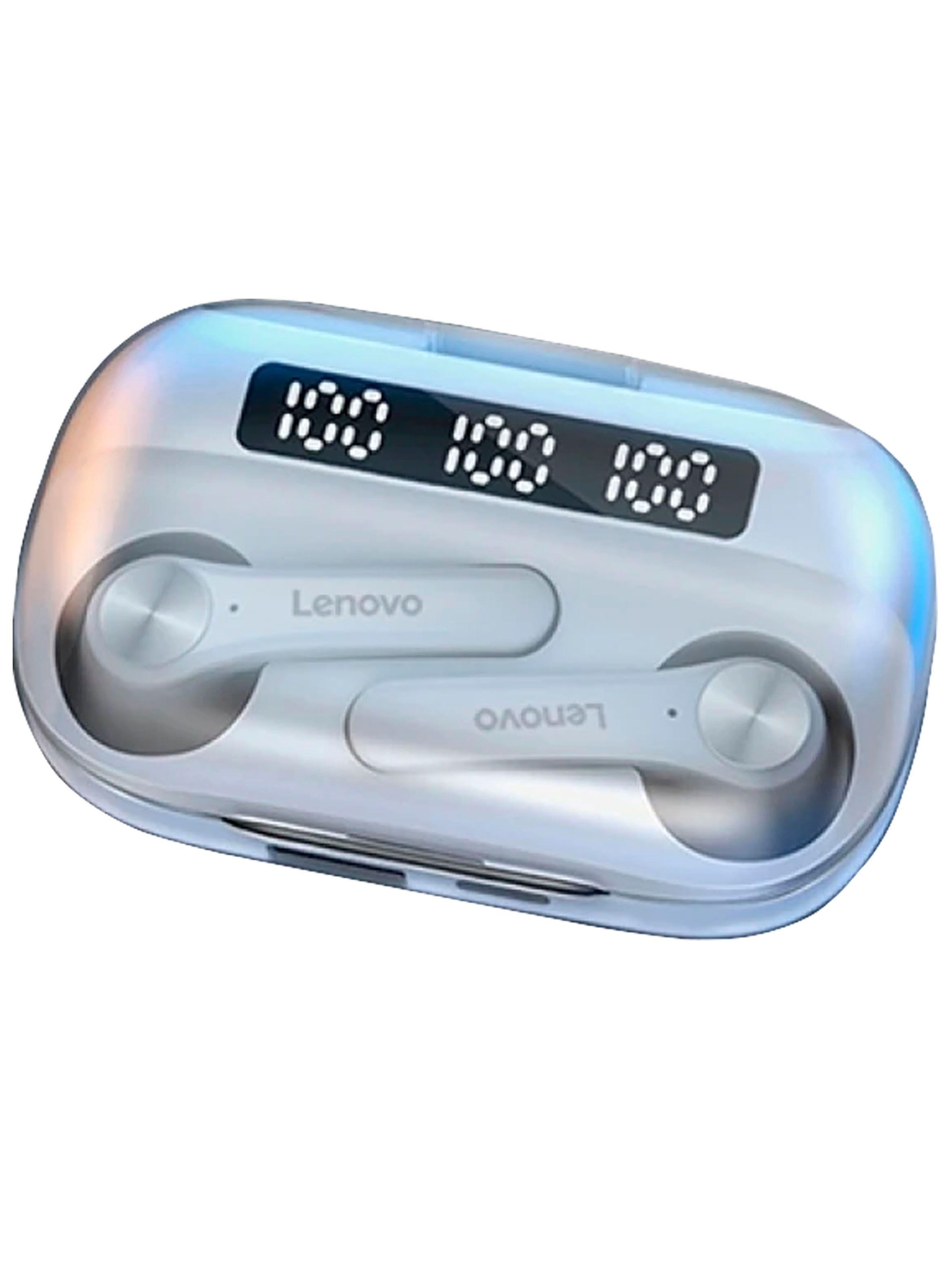 Audífonos Bluetooth Lenovo Estuche Digital QT81 Blanco-2