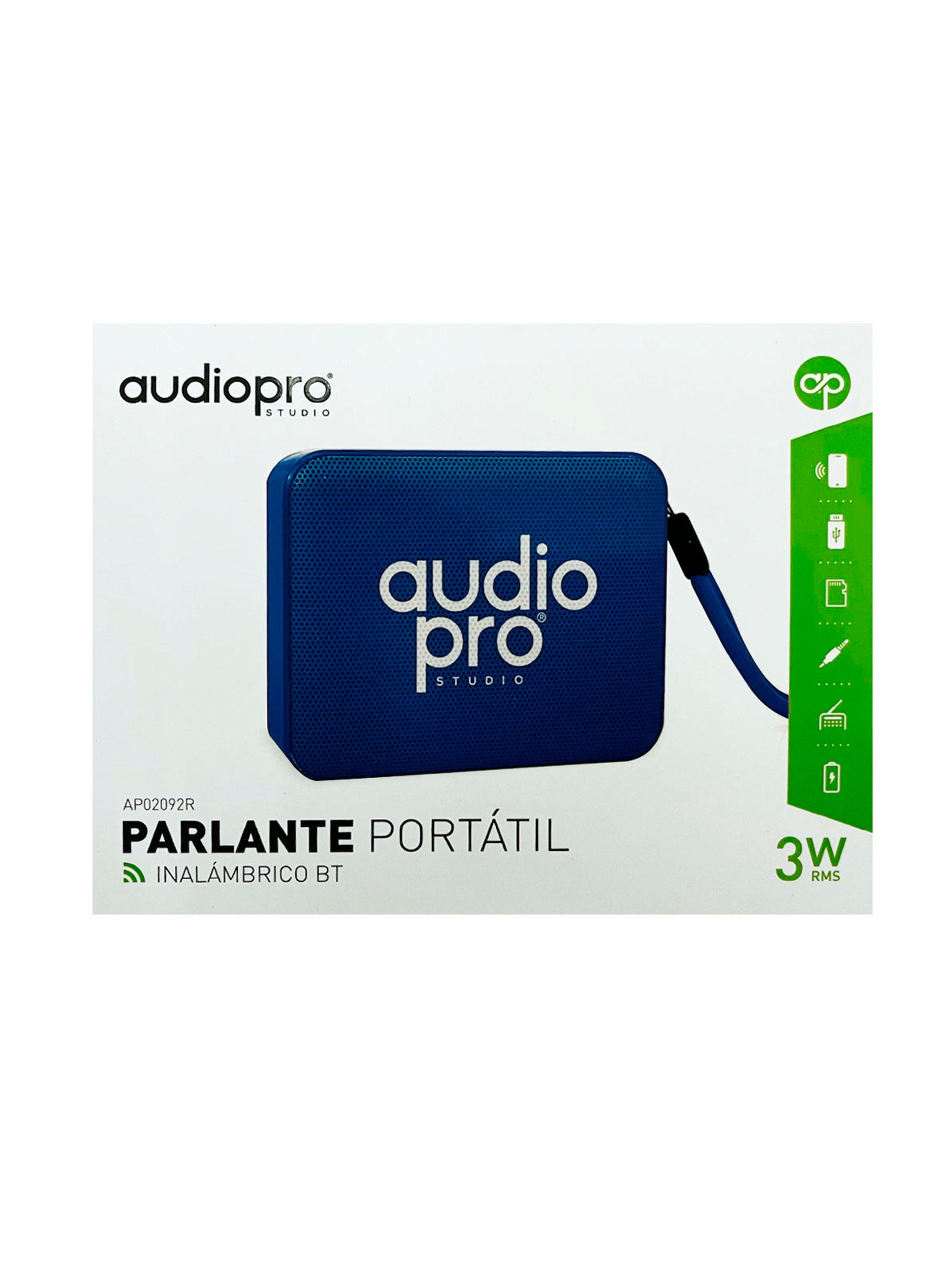 Parlante Mini Portátil Inalámbrico Bluetooth 3W Azul-2