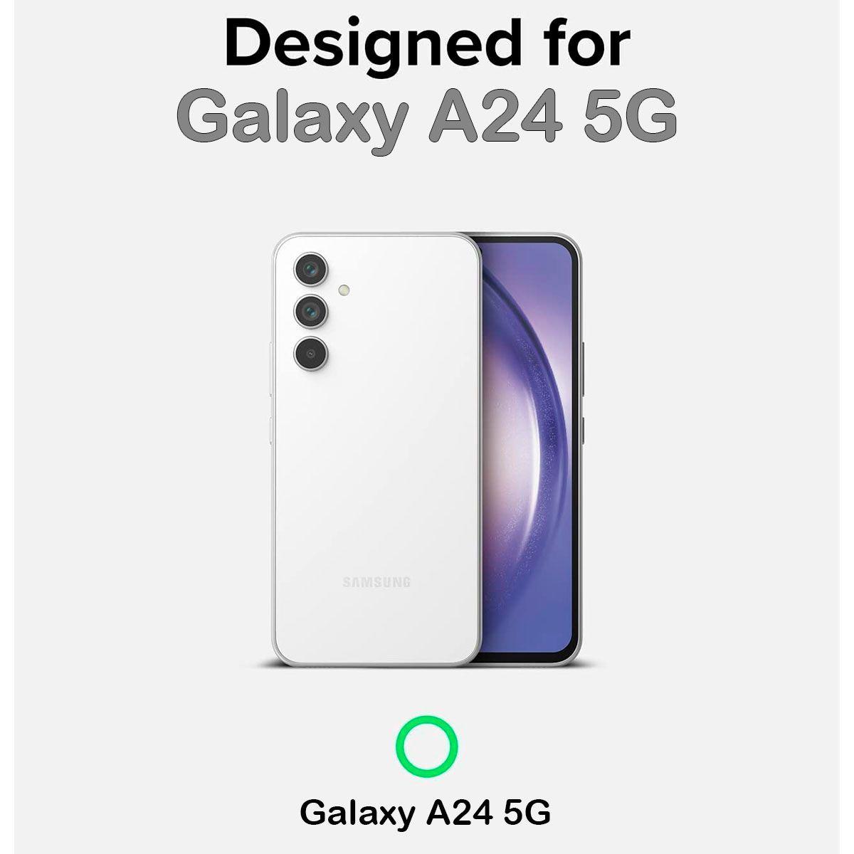 Carcasa Para Samsung A24 Goma Rosado-1