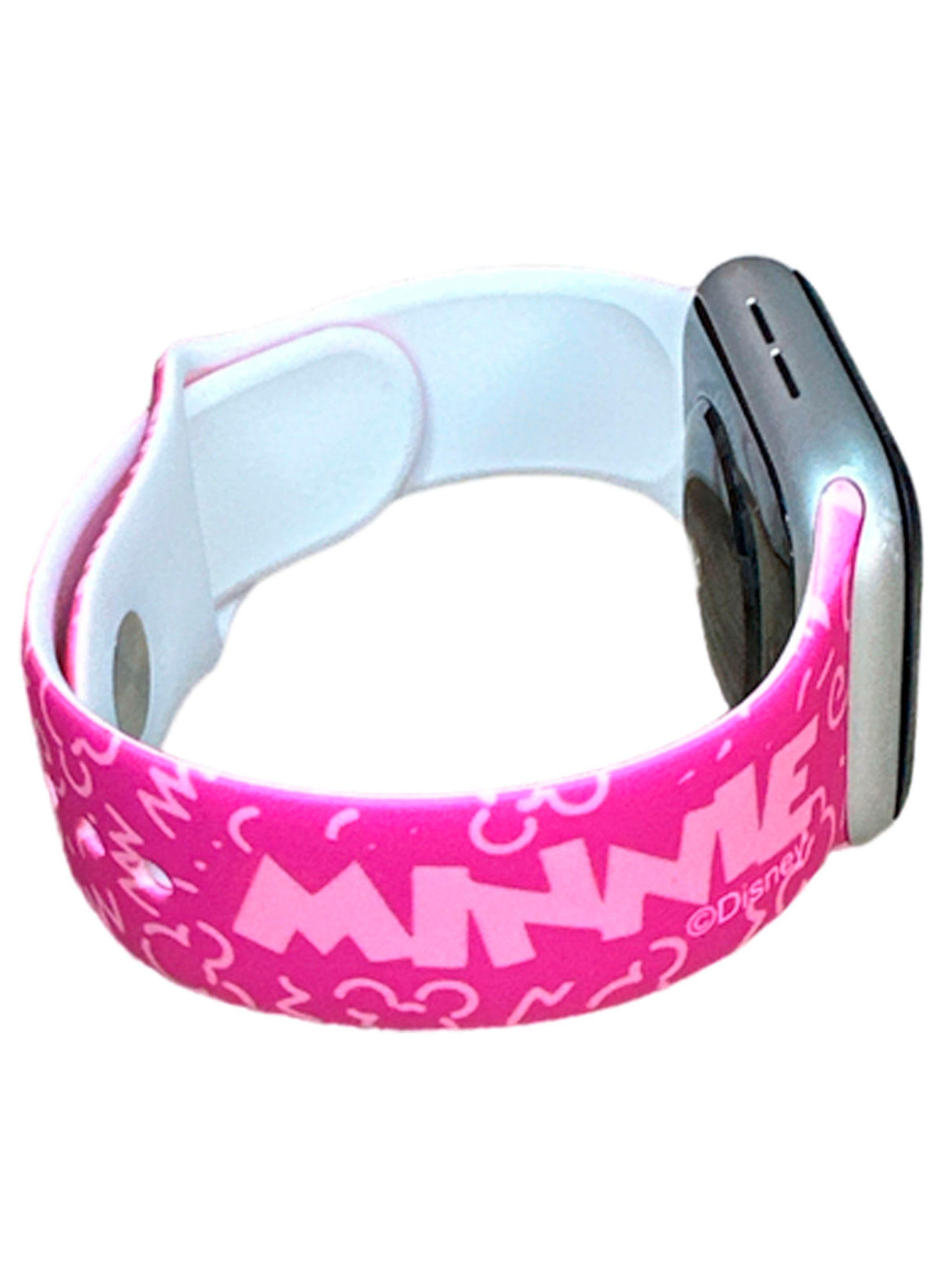 Correa Compatible Con Apple Watch 38m 40m 41m Disney Fucsia-2