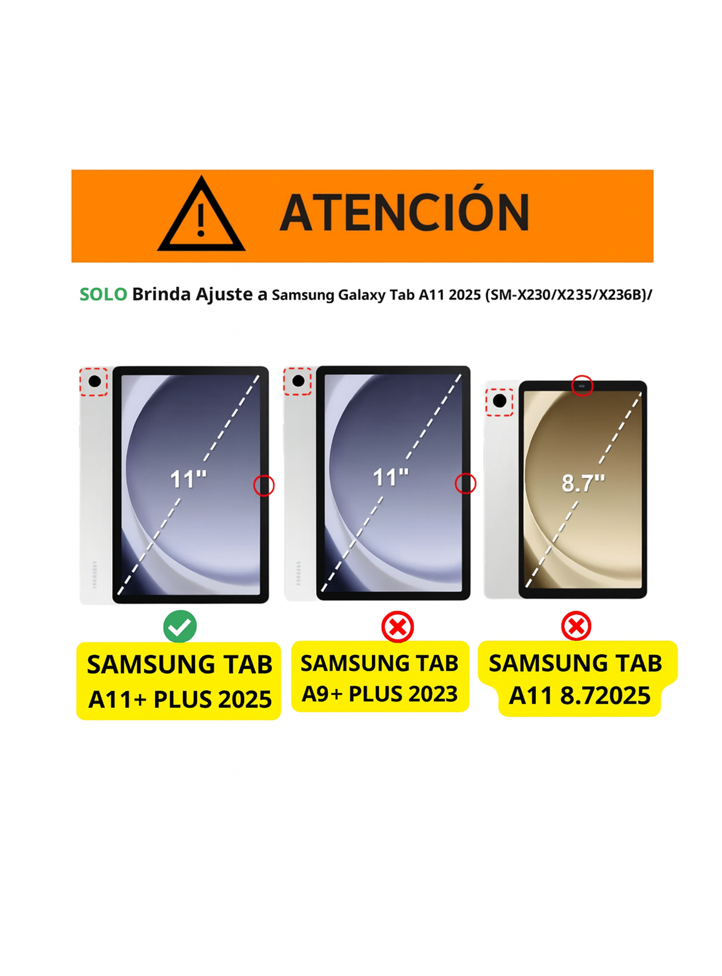 Funda Smart Cover Para Tablet Samsung A11 Plus Con Lamina-3