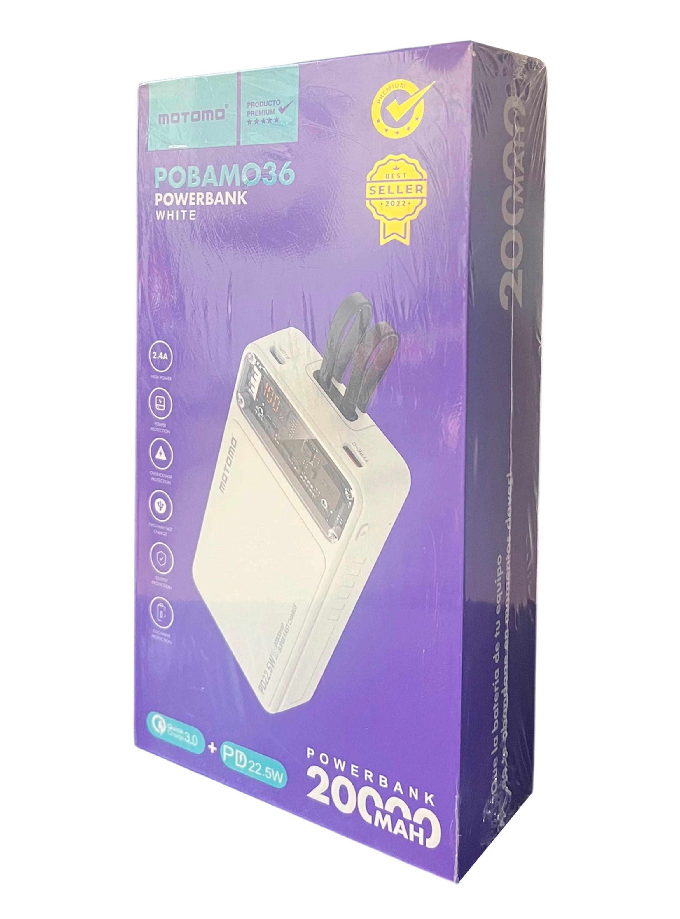 Bateria Externa Cargador Portátil Powerbank 20000 MO36-3