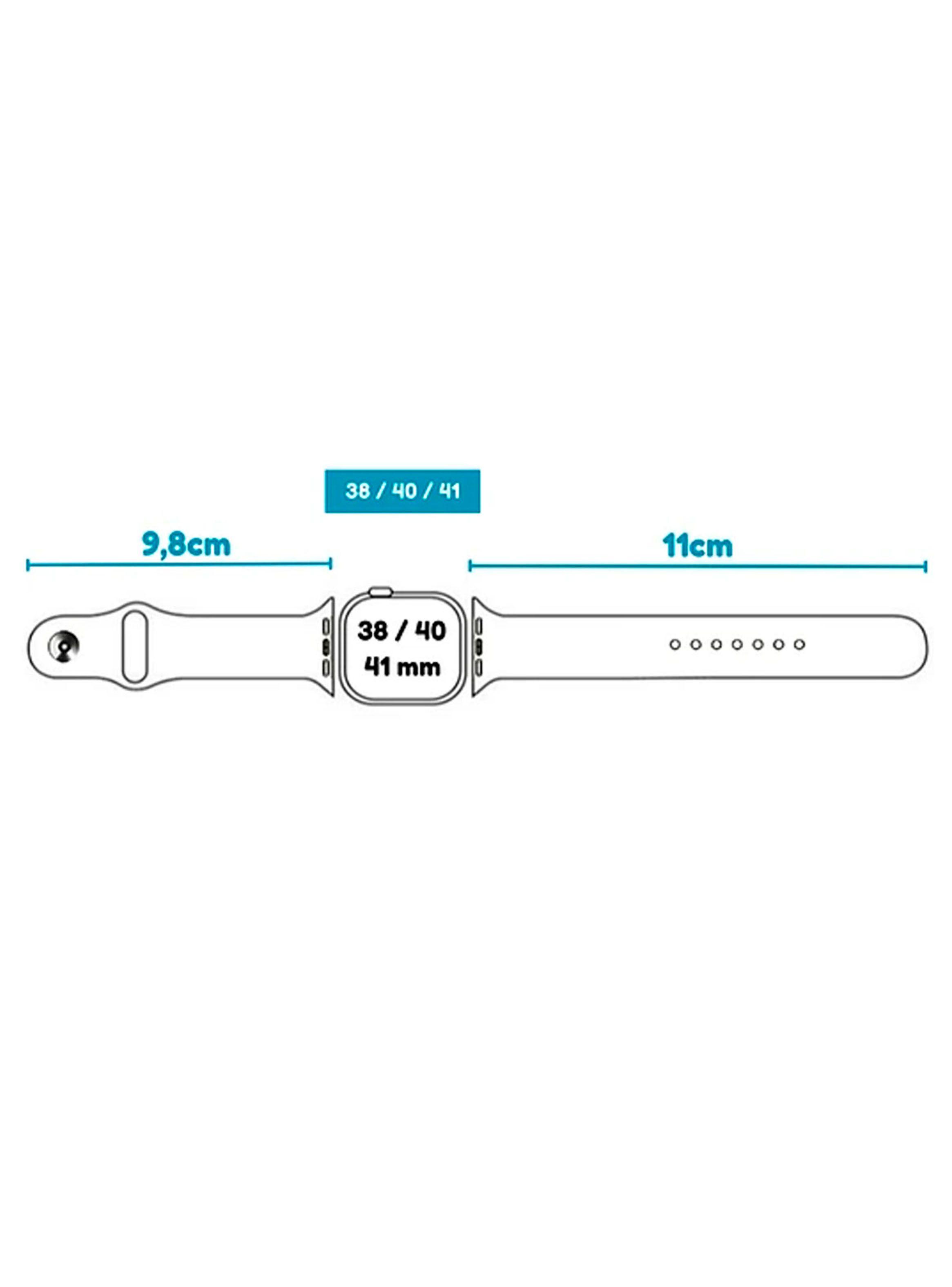 Correa Compatible Con Apple Watch 38mm 40mm 41mm Goma Arcoiris-4