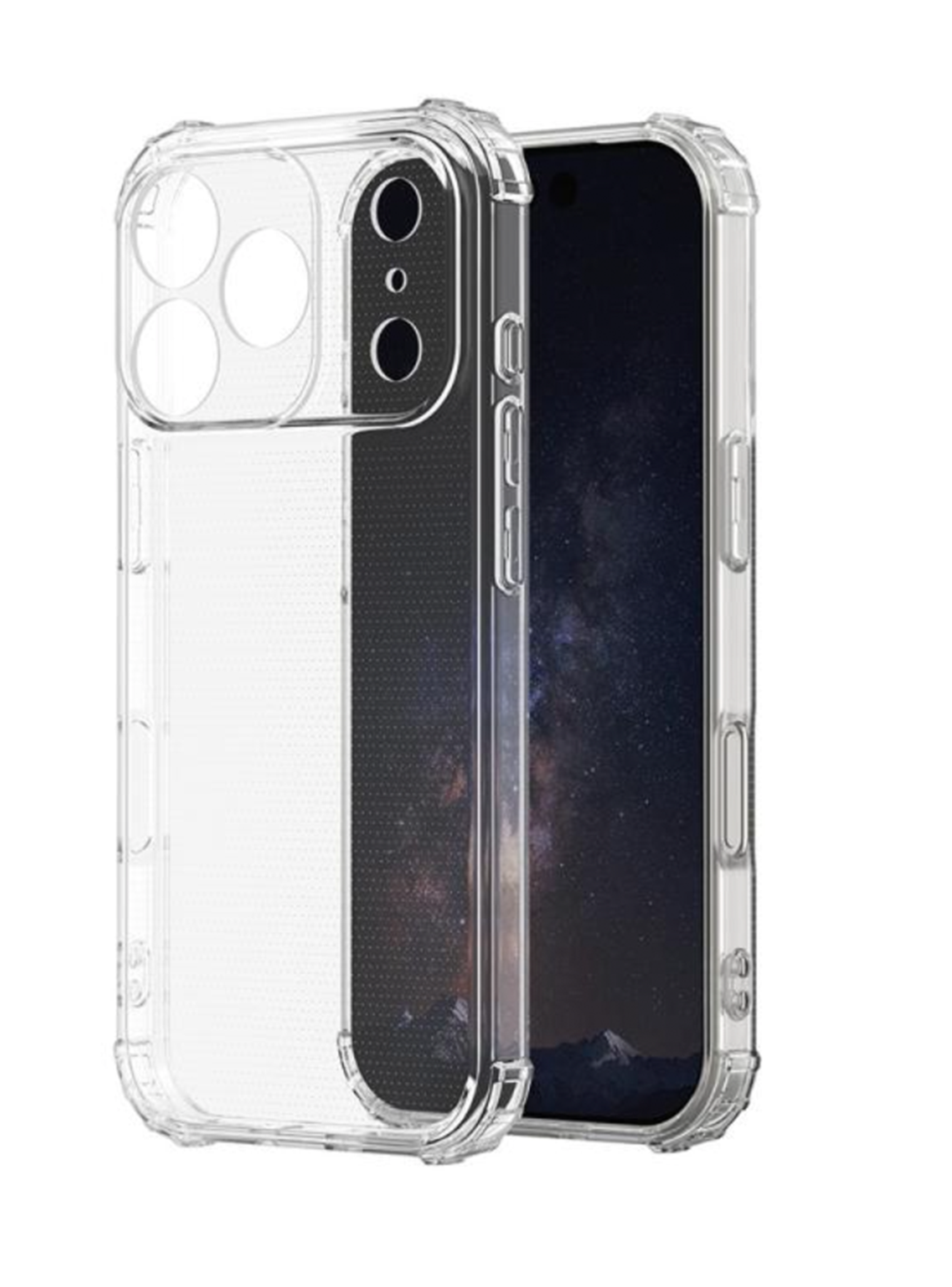 Carcasa Anti golpes Transparente Para iPhone 17 Pro Max-3