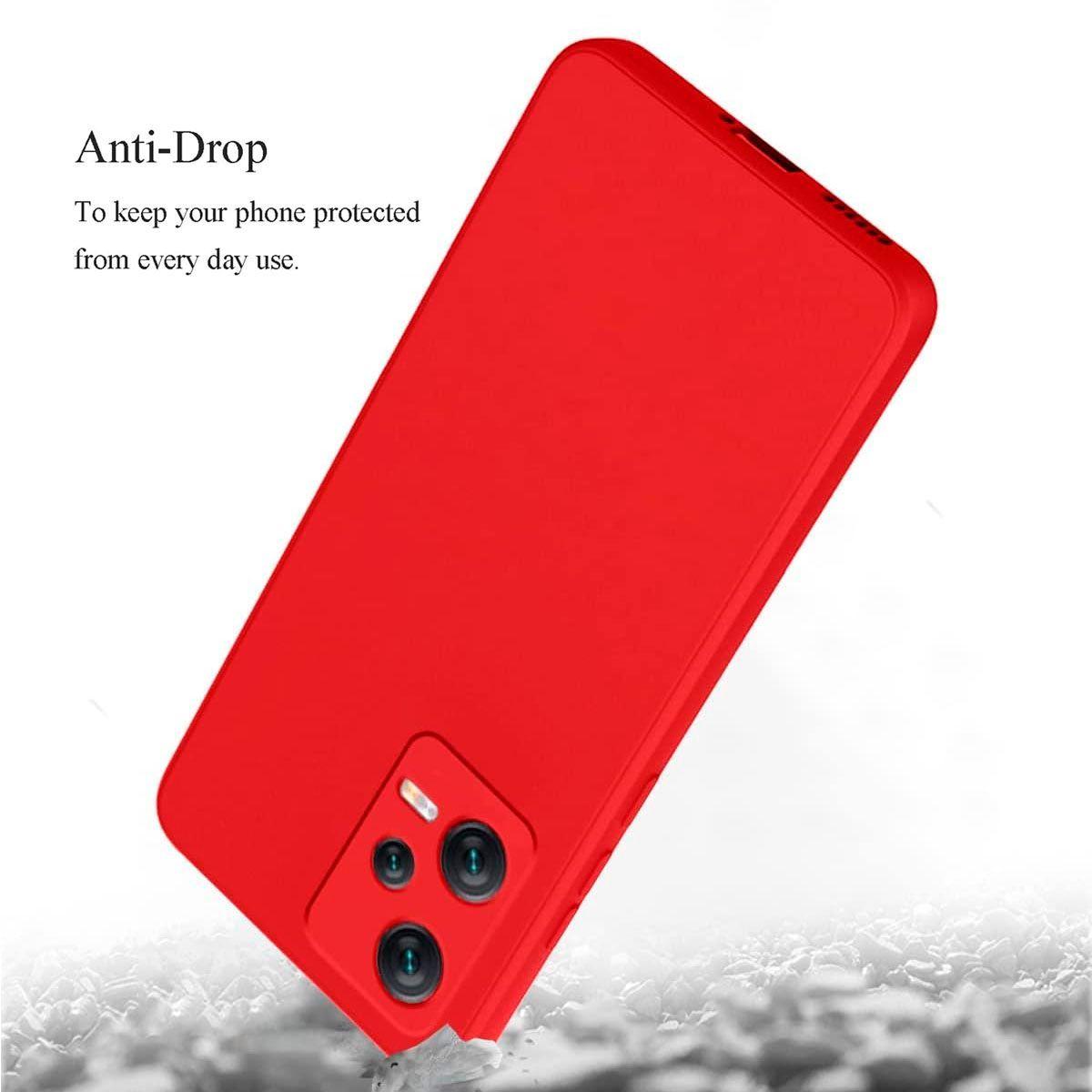 Carcasa Para Xiaomi Redmi Note 12 5G Goma Rojo-2