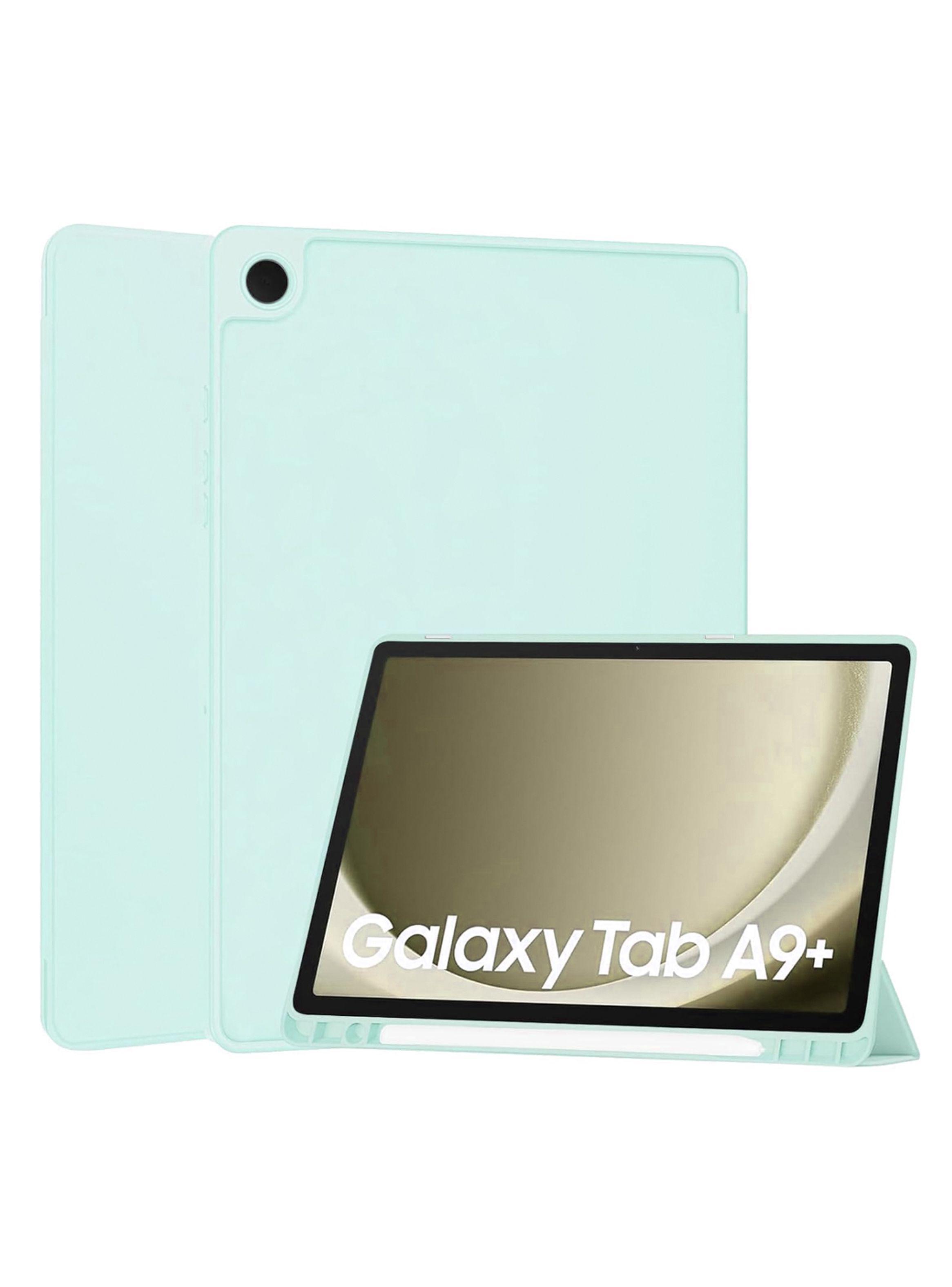 Funda Lamina Vidrio Para Tablet Samsung A9+ Plus Turquesa-1