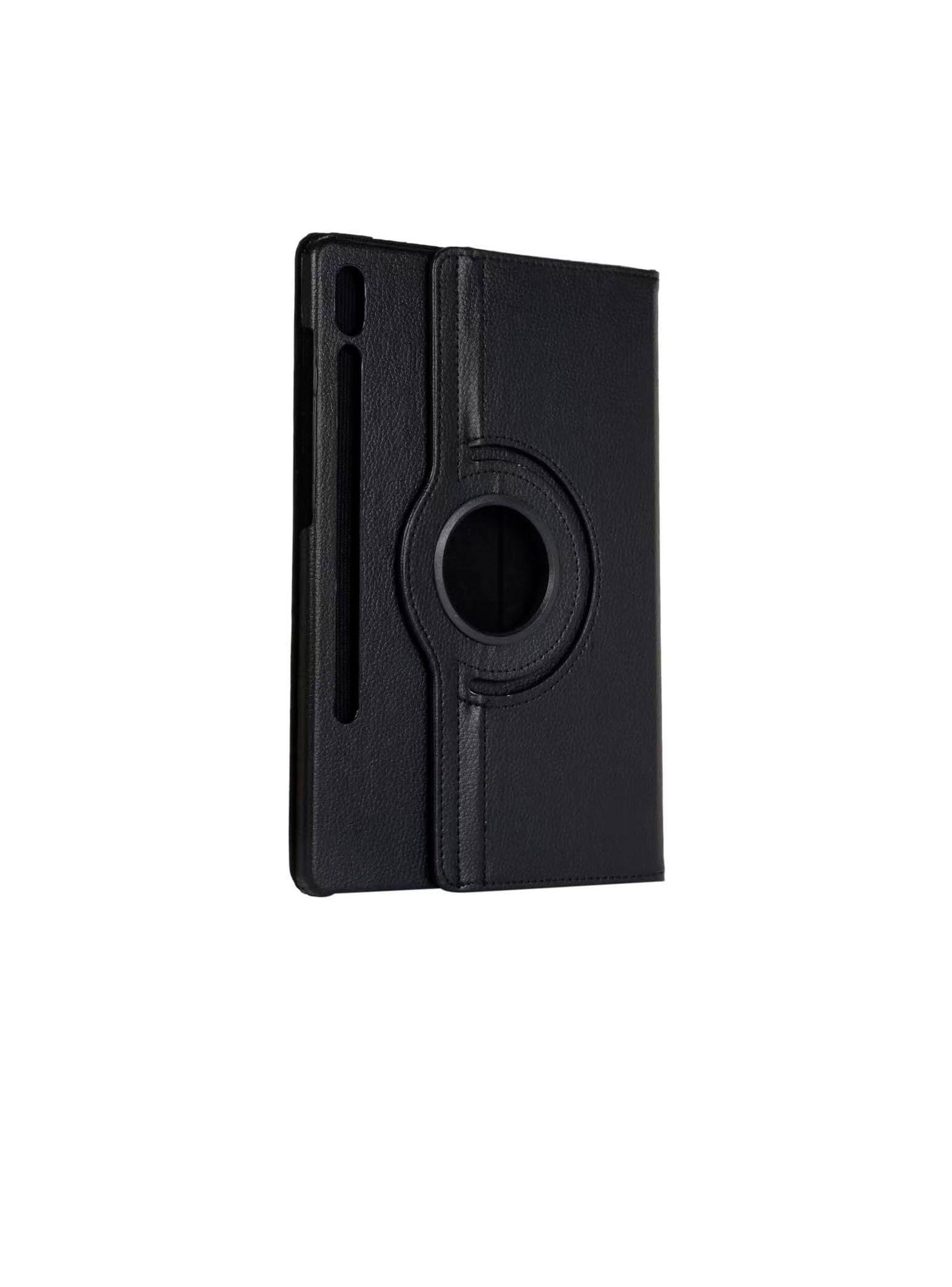 Funda Giratoria Para Samsung S9 Fe Plus Lamina Vidrio Negro-2