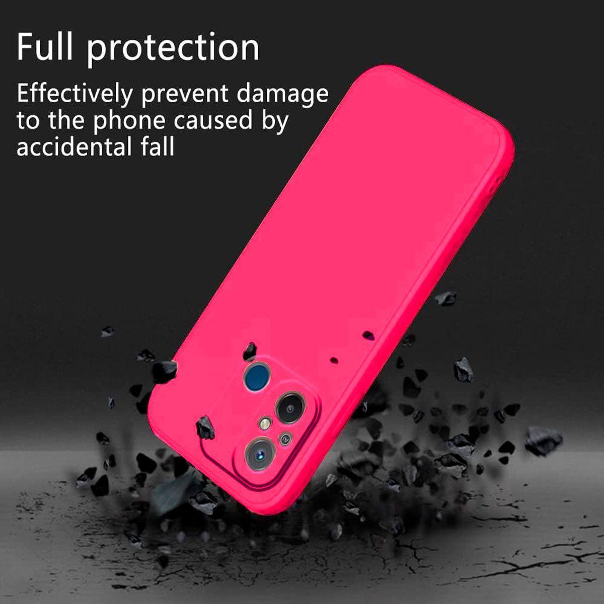Carcasa Para Xiaomi Redmi 12C Goma Fucsia-2