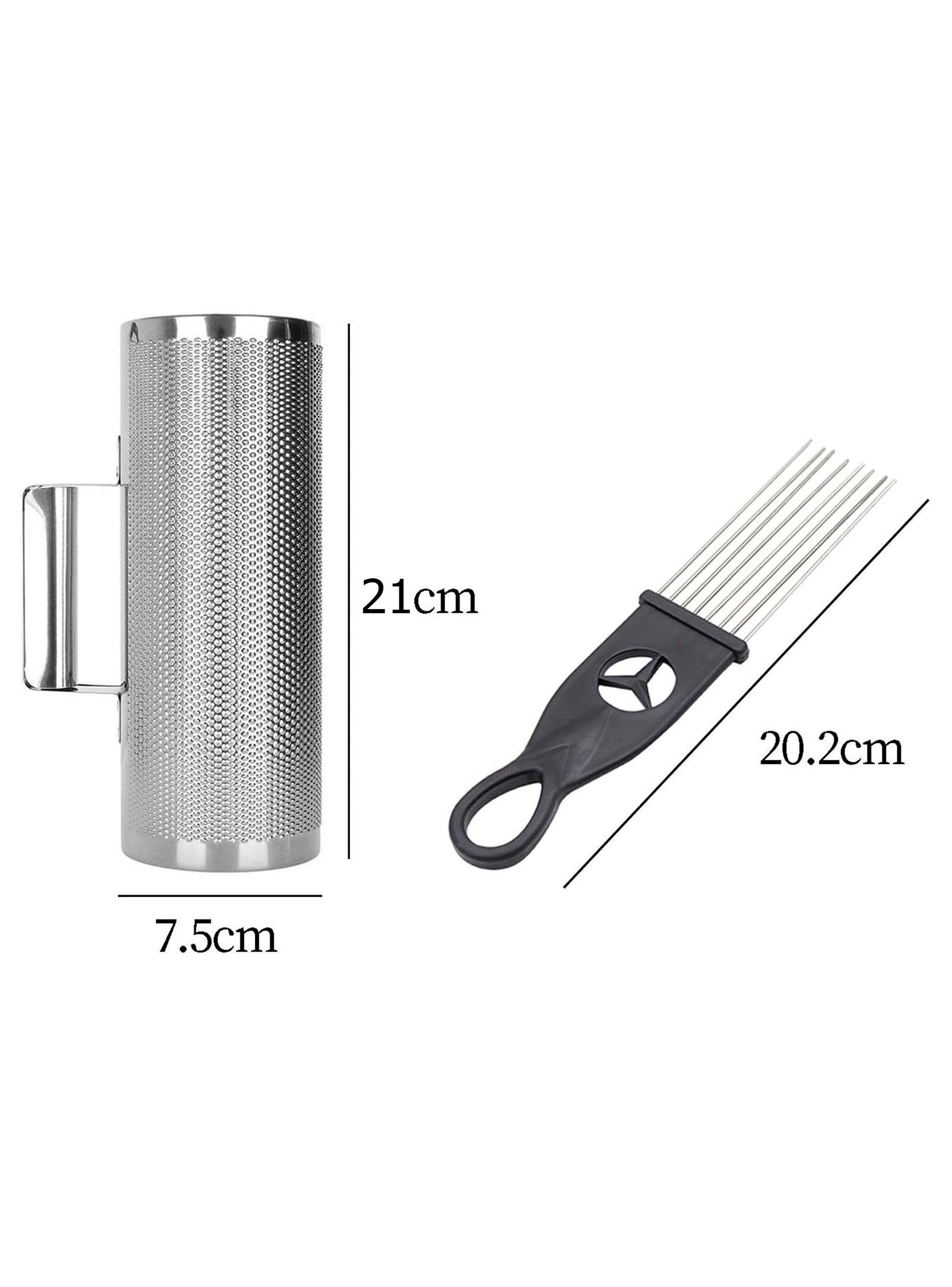 Guiro Metálico Abierto De 3x8 Pulgada Plateado Incluye Peine-2