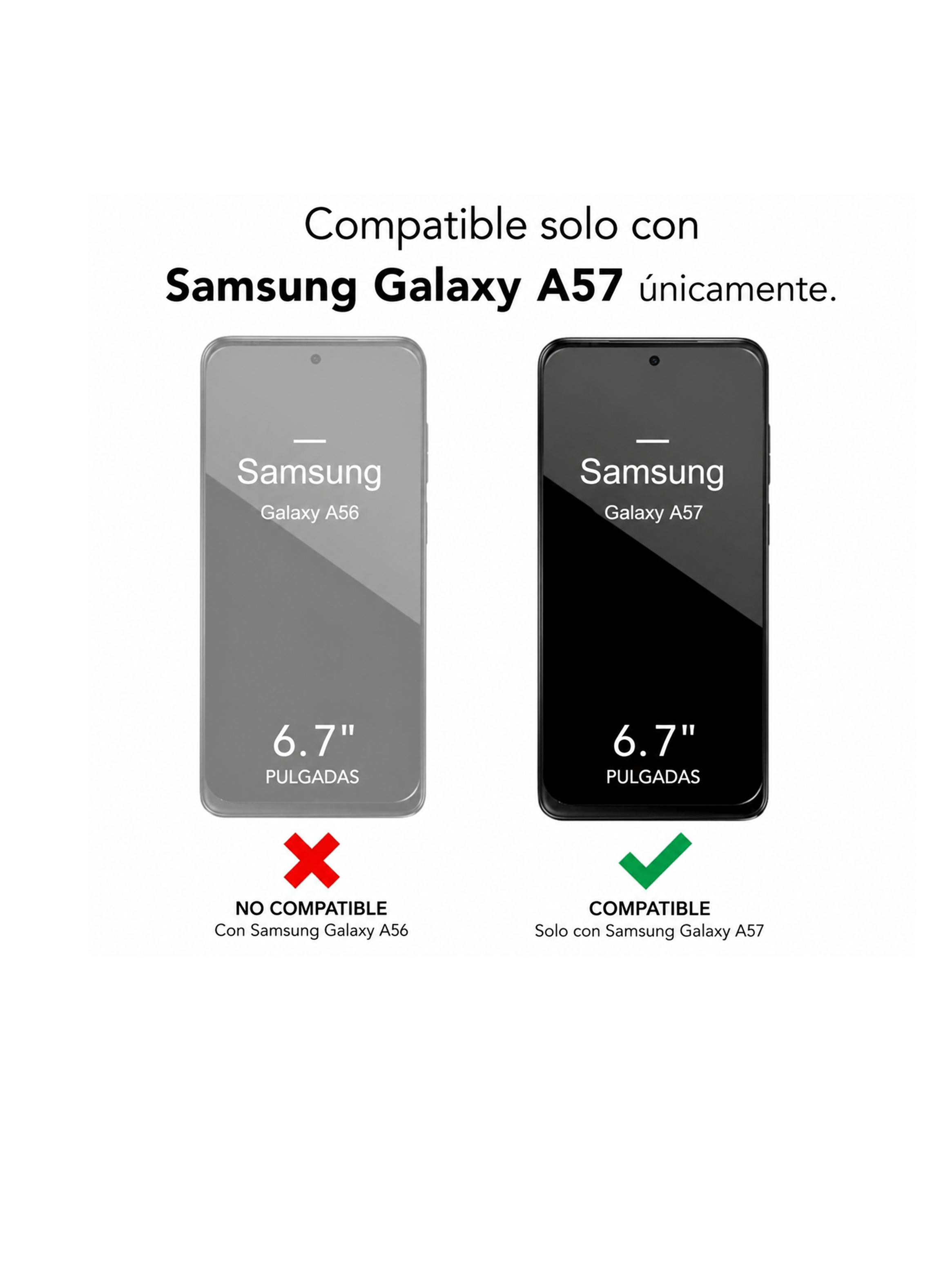 Lamina Protectora Hidrogel Clear Compatible Con Samsung A57-4