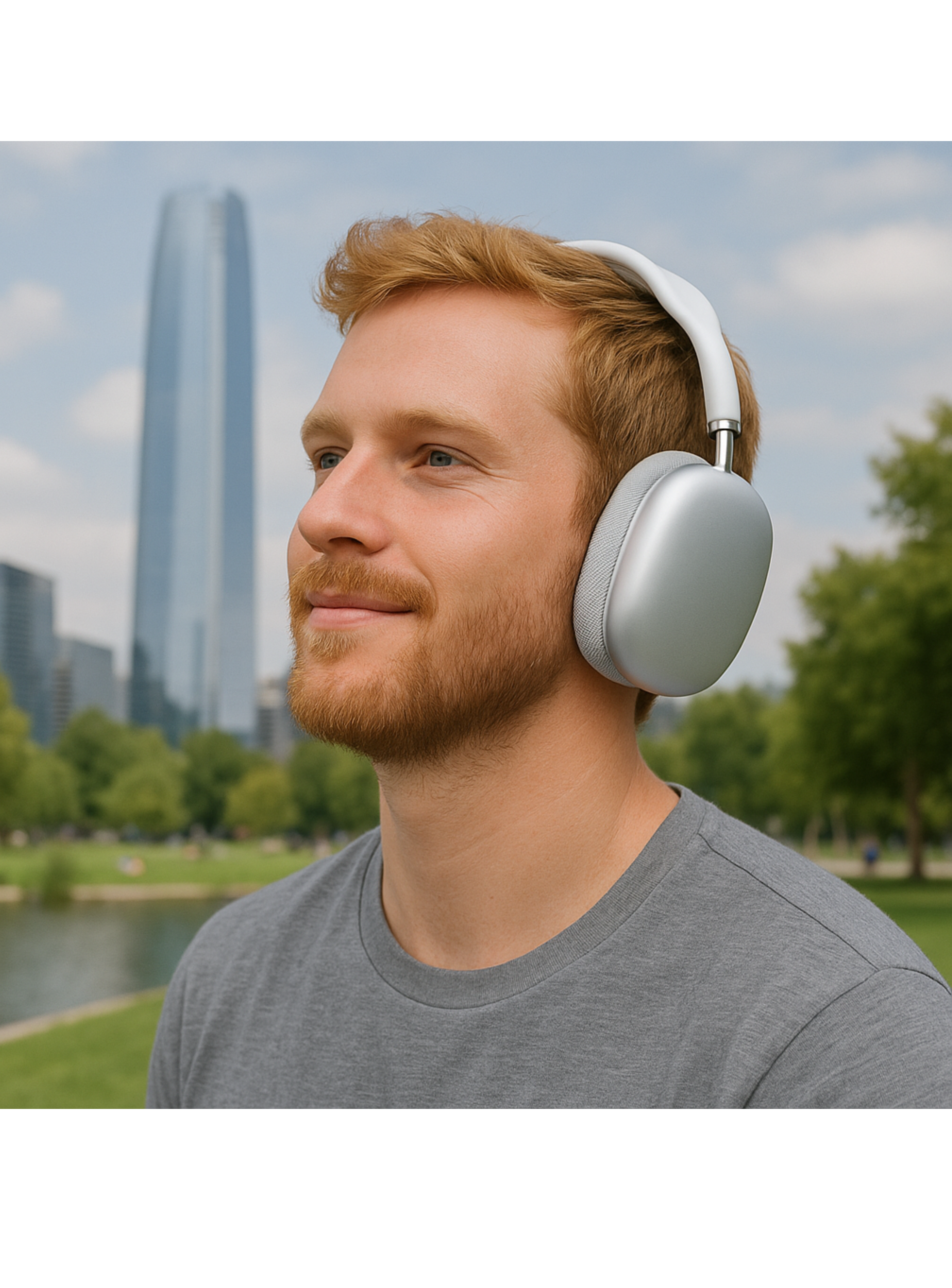 Audífonos Inalámbricos Bluetooth Air experience Silver-5