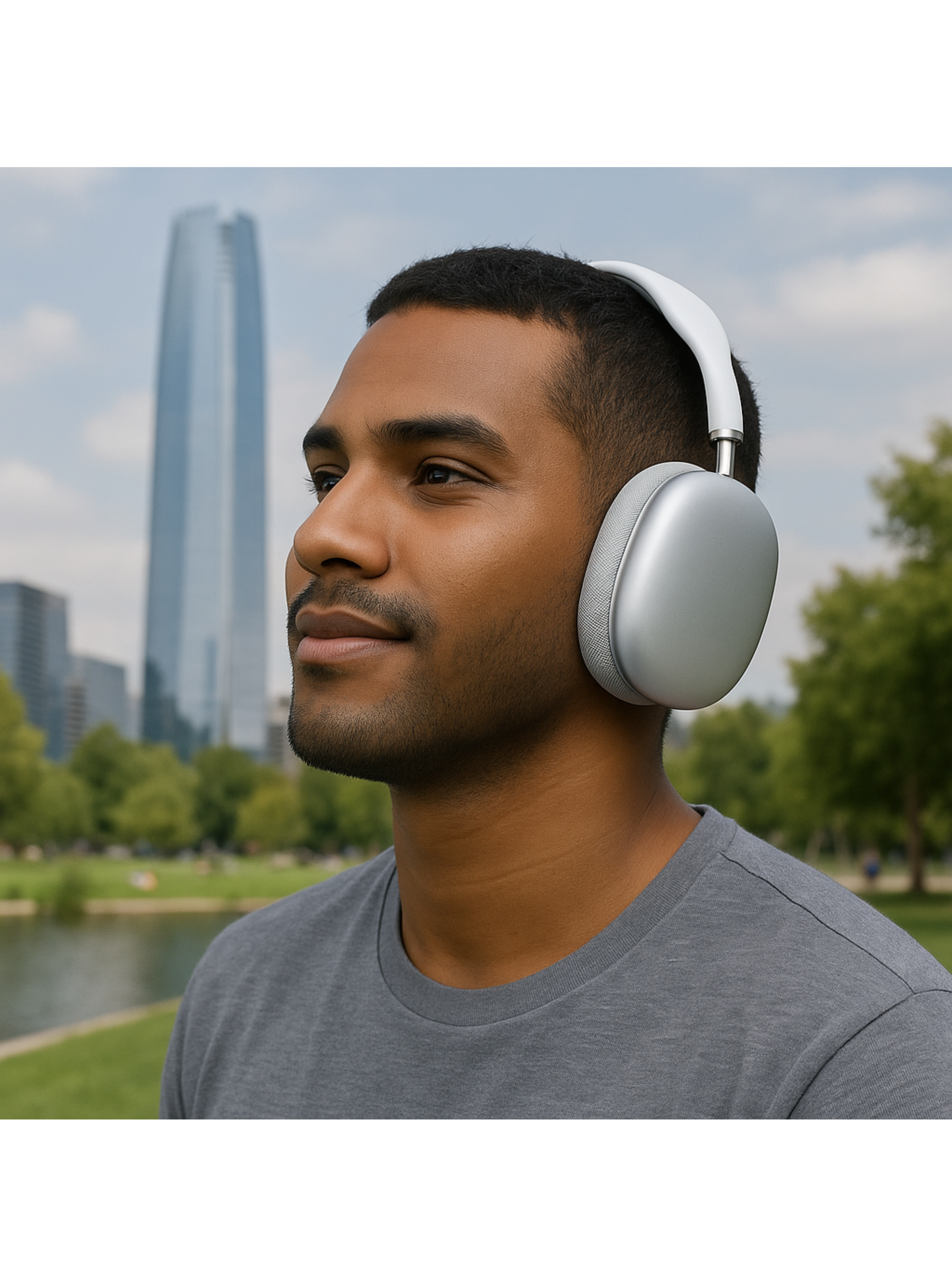 Audífonos Inalámbricos Bluetooth Air experience Silver-6