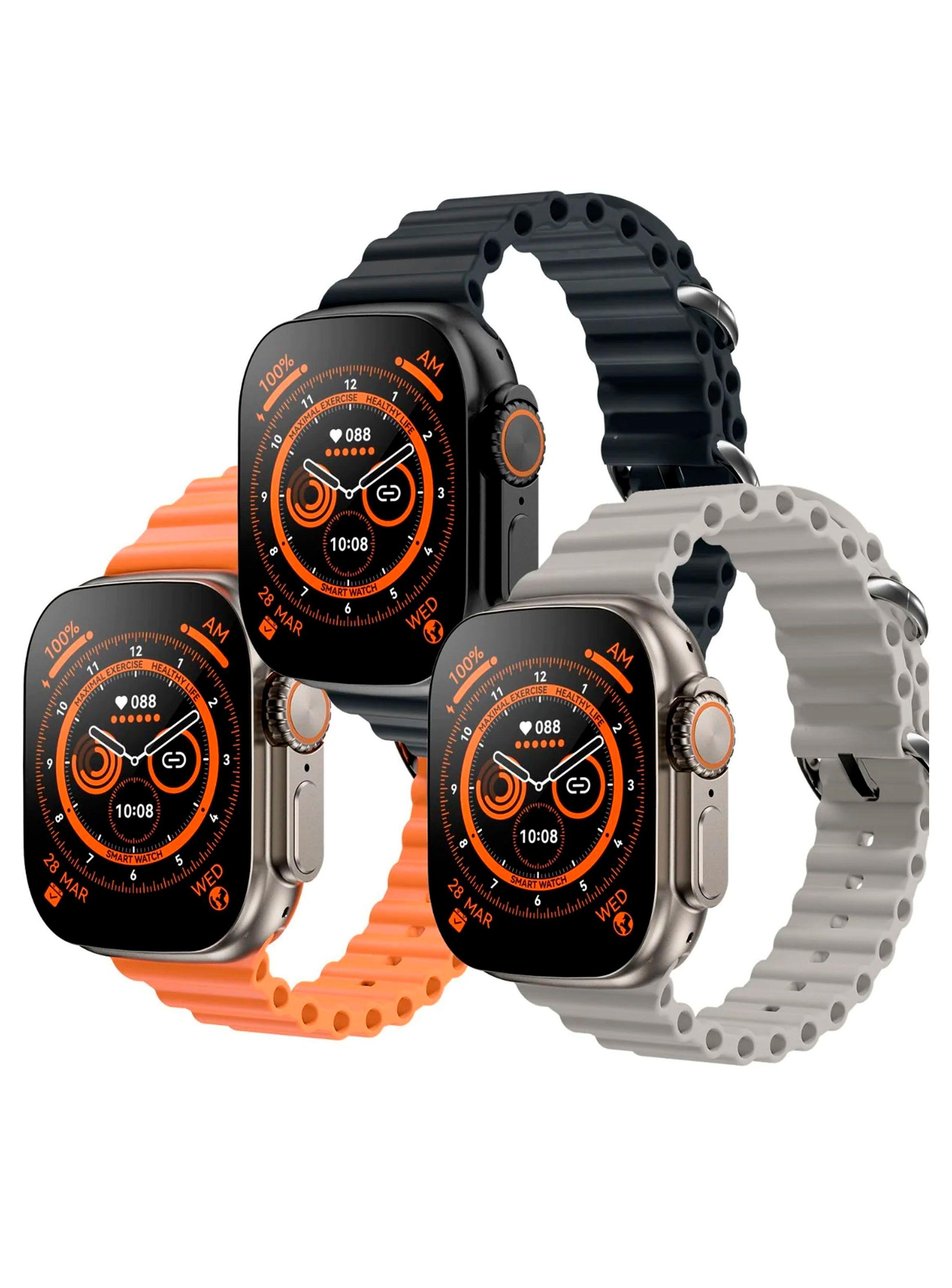 Reloj Inteligente Smartwatch Sport 49mm 2 Correas M70 Negro-3