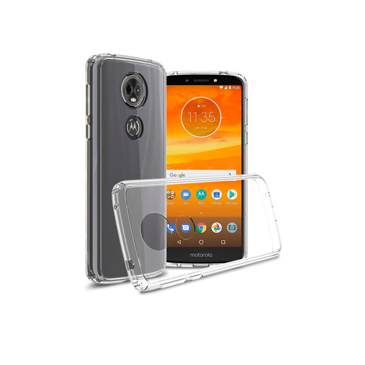 Carcasa Para Motorola E5 Plus Transparente-0