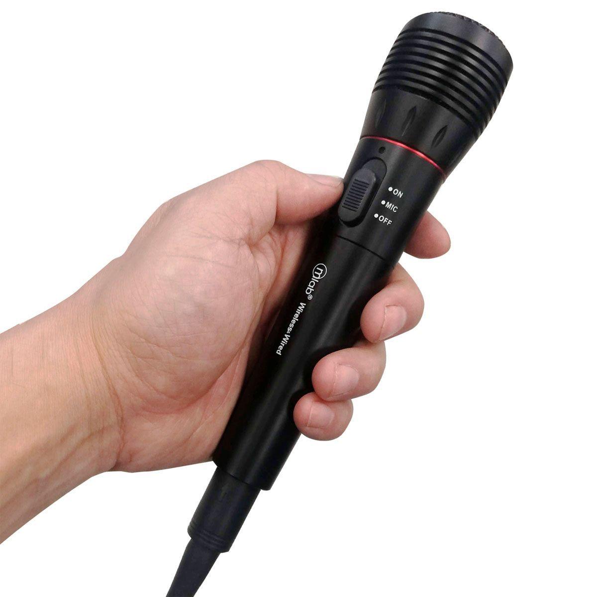 Micrófono Dual Inalámbrico Alámbrico 8773 Microlab SM73 -1