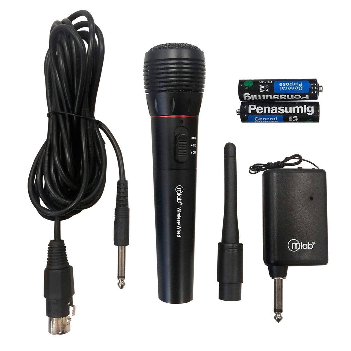 Micrófono Dual Inalámbrico Alámbrico 8773 Microlab SM73 -5