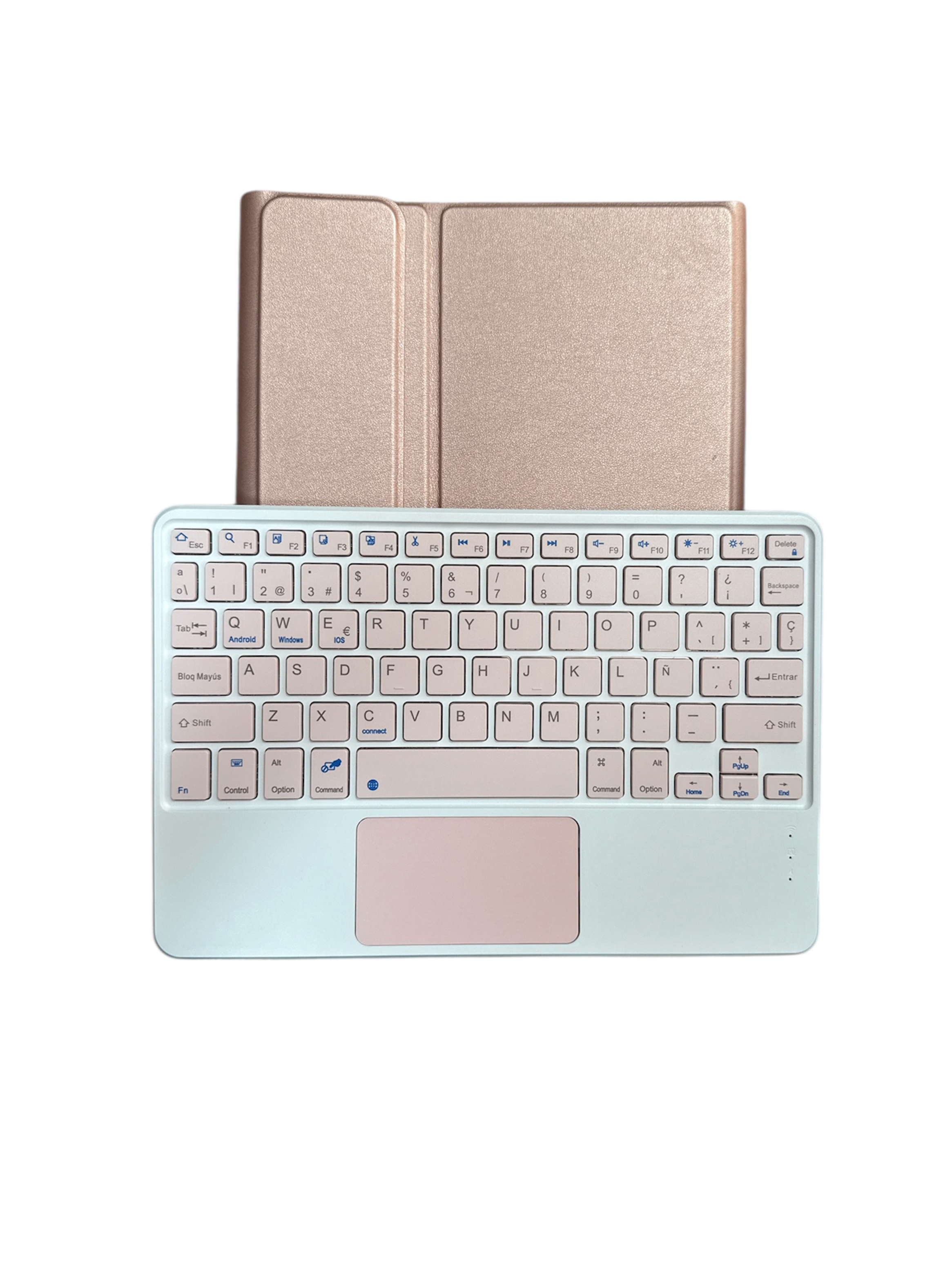 Funda Con Teclado Español Touchpad Para Samsung Tab A9 Plus-2