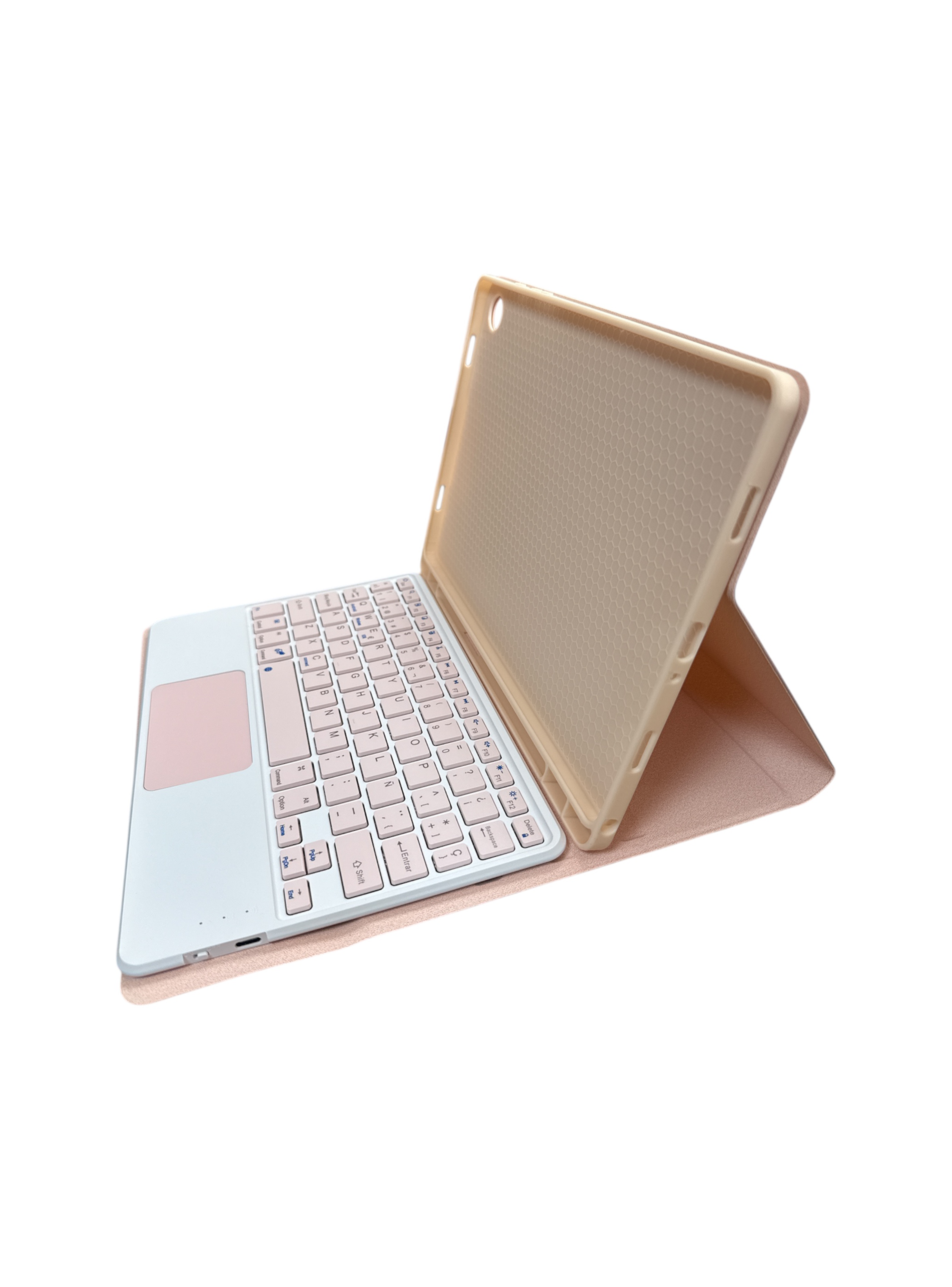 Funda Con Teclado Español Touchpad Para Samsung Tab A9 Plus-4