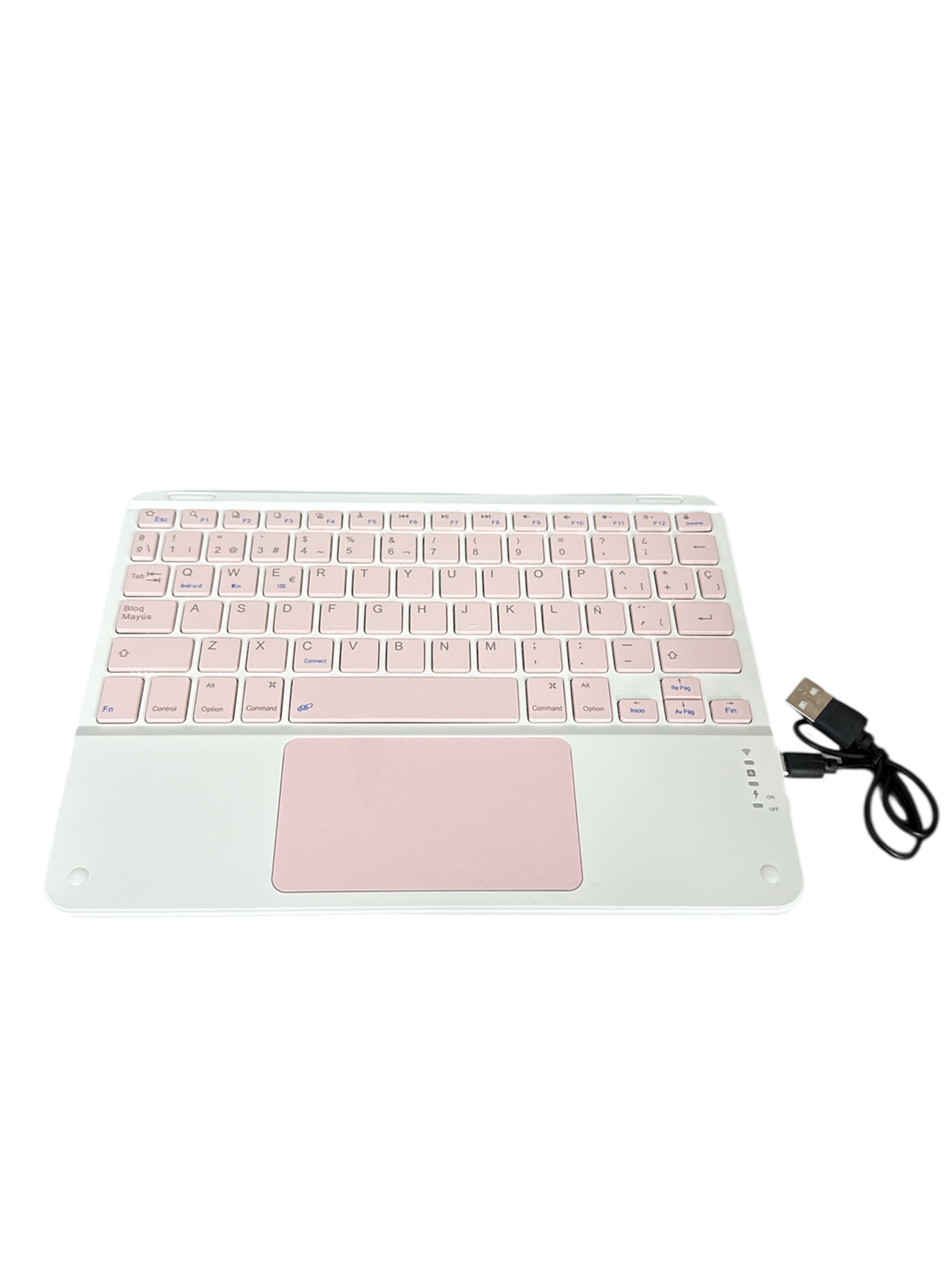 Funda Con Teclado Español Touchpad Para Samsung Tab A9 Plus-5